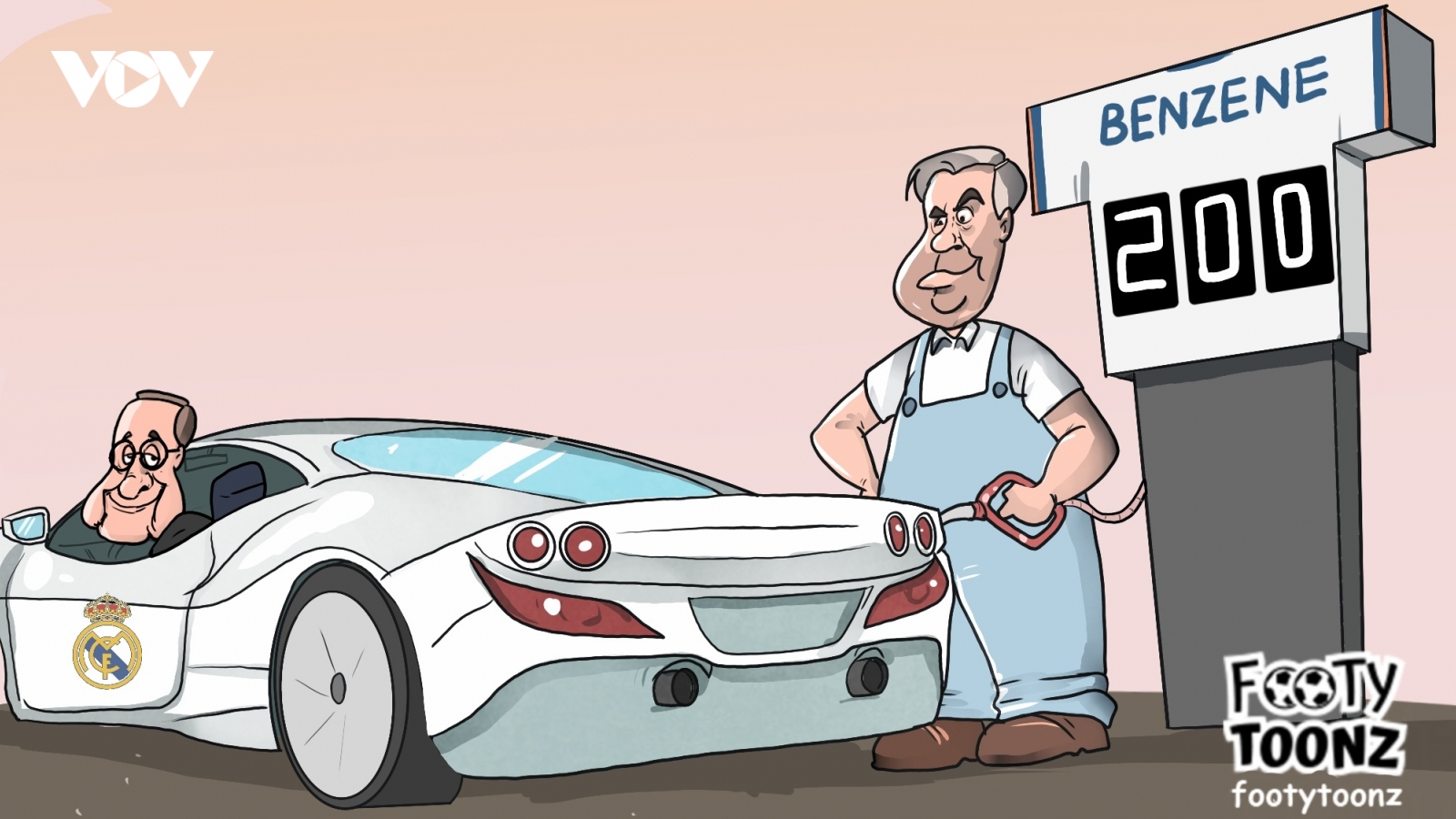 Biếm họa 24h: HLV Ancelotti thay đổi Real Madrid