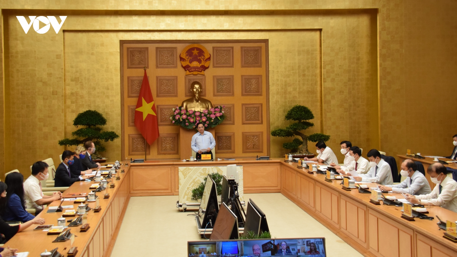 Thủ tướng Chính phủ Phạm Minh Chính tiếp Đại biện lâm thời Đại sứ quán Hoa Kỳ