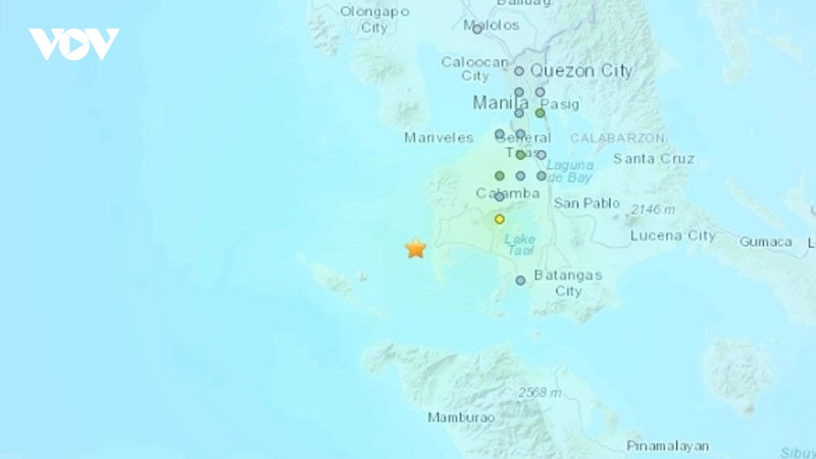 Ít nhất 23 dư chấn xảy ra sau trận động đất 5,7 độ Richter tại Philippines
