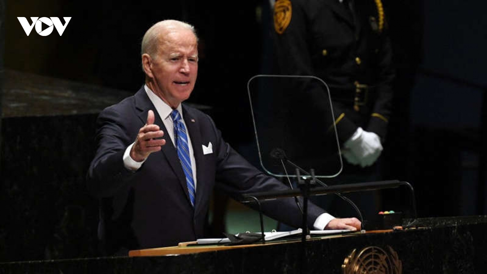 Không nhắc đến Trung Quốc, Biden cam kết không để nước lớn chèn ép nước nhỏ