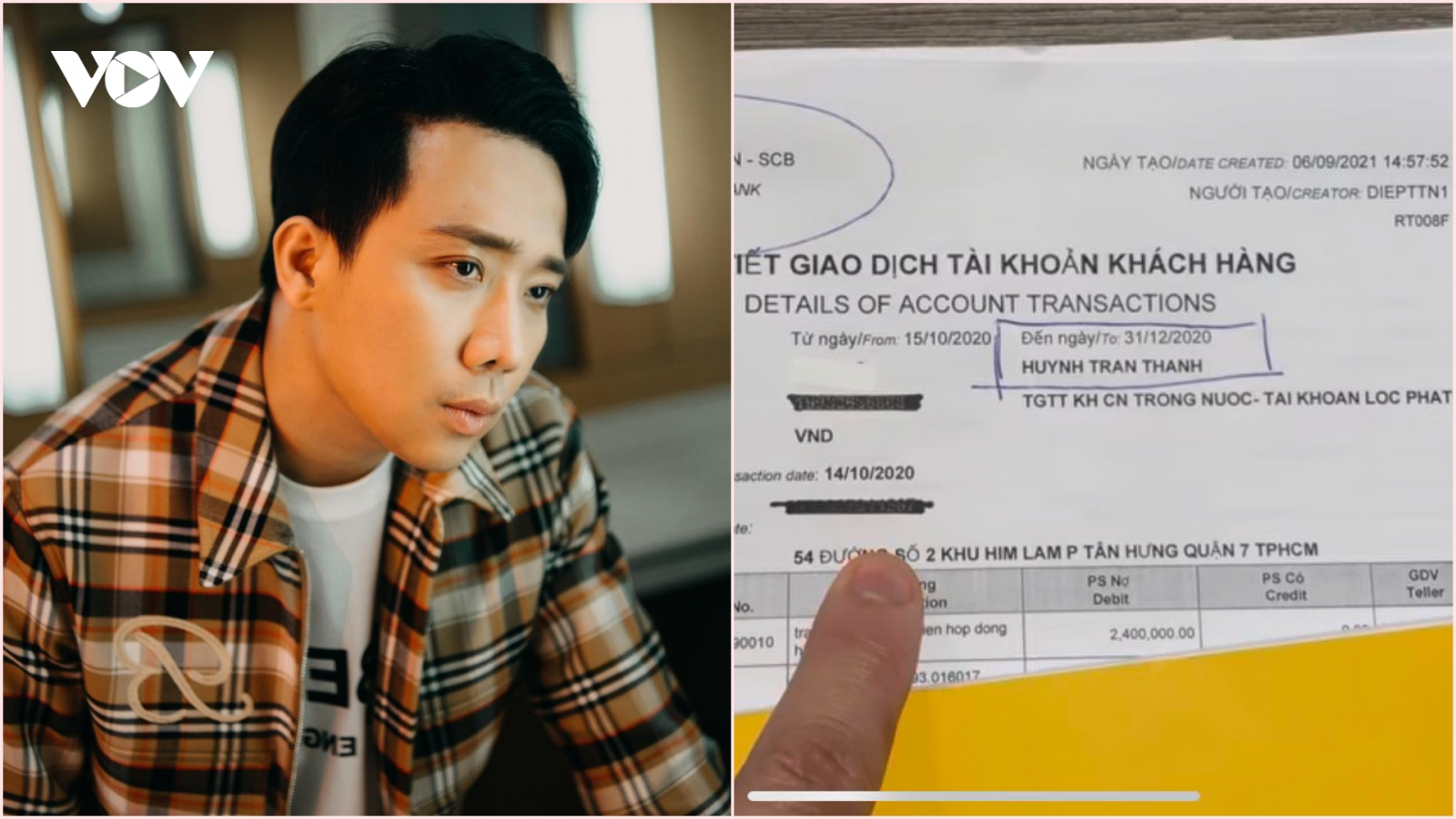 Chuyện showbiz: Trấn Thành lên tiếng khi bản sao kê có khoản mua nước hoa và vé máy bay
