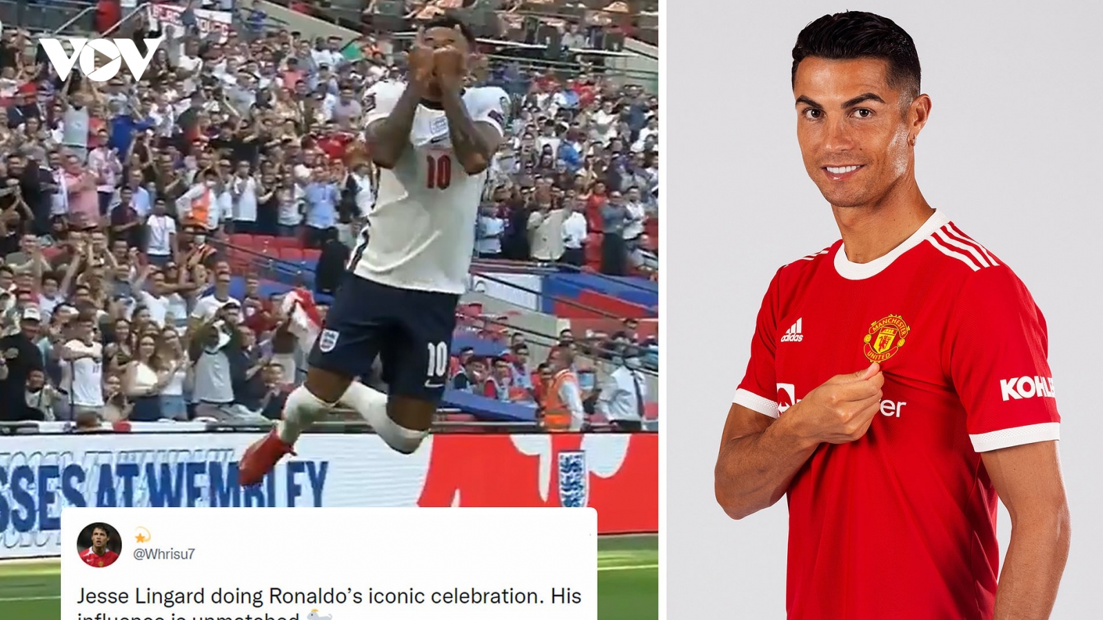 Lingard gây sốt với màn trình diễn 10 điểm và pha ăn mừng như Ronaldo