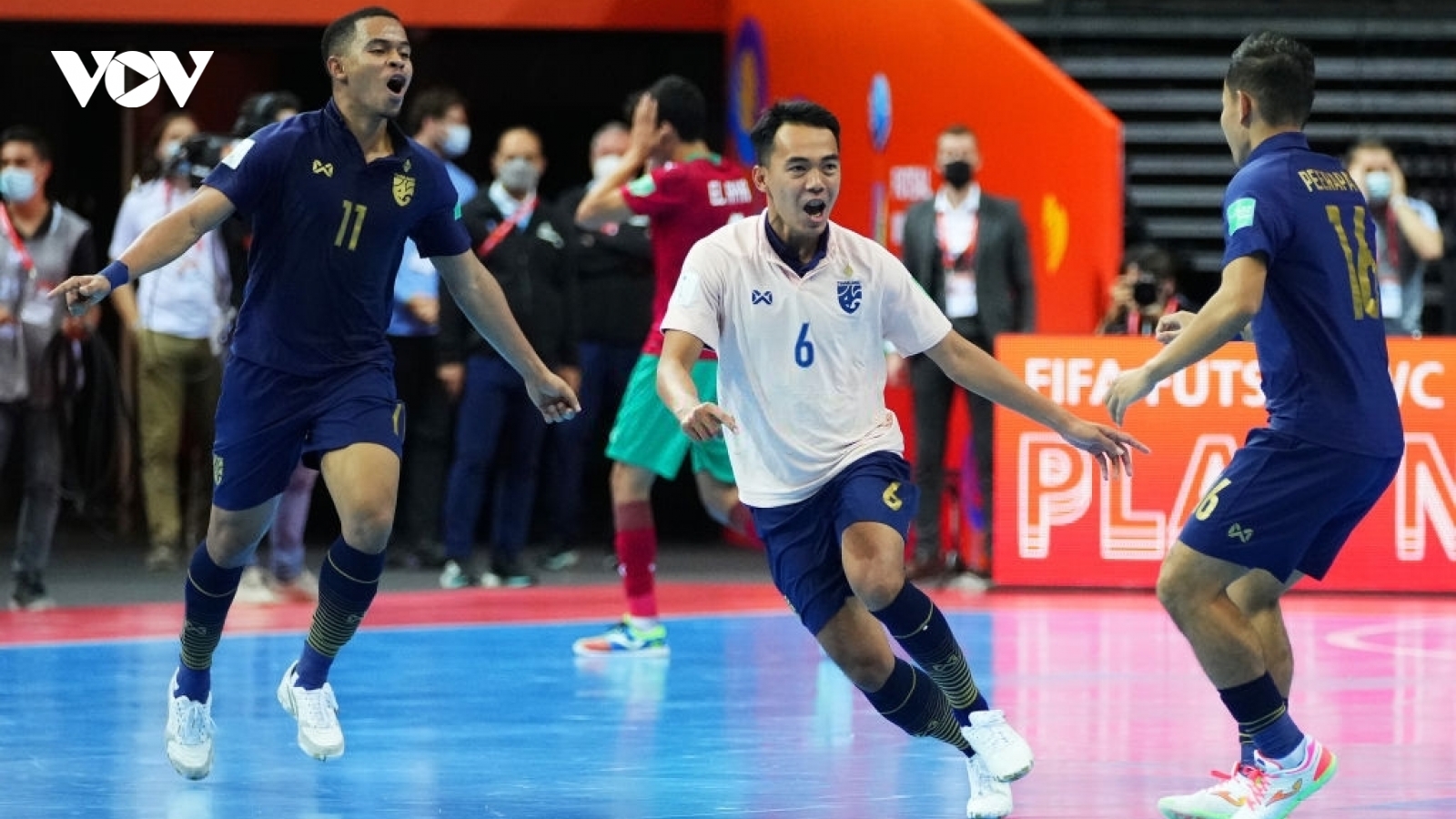 Ghi bàn ở những giây cuối cùng, ĐT Futsal Thái Lan sáng cửa vào vòng 1/8 World Cup