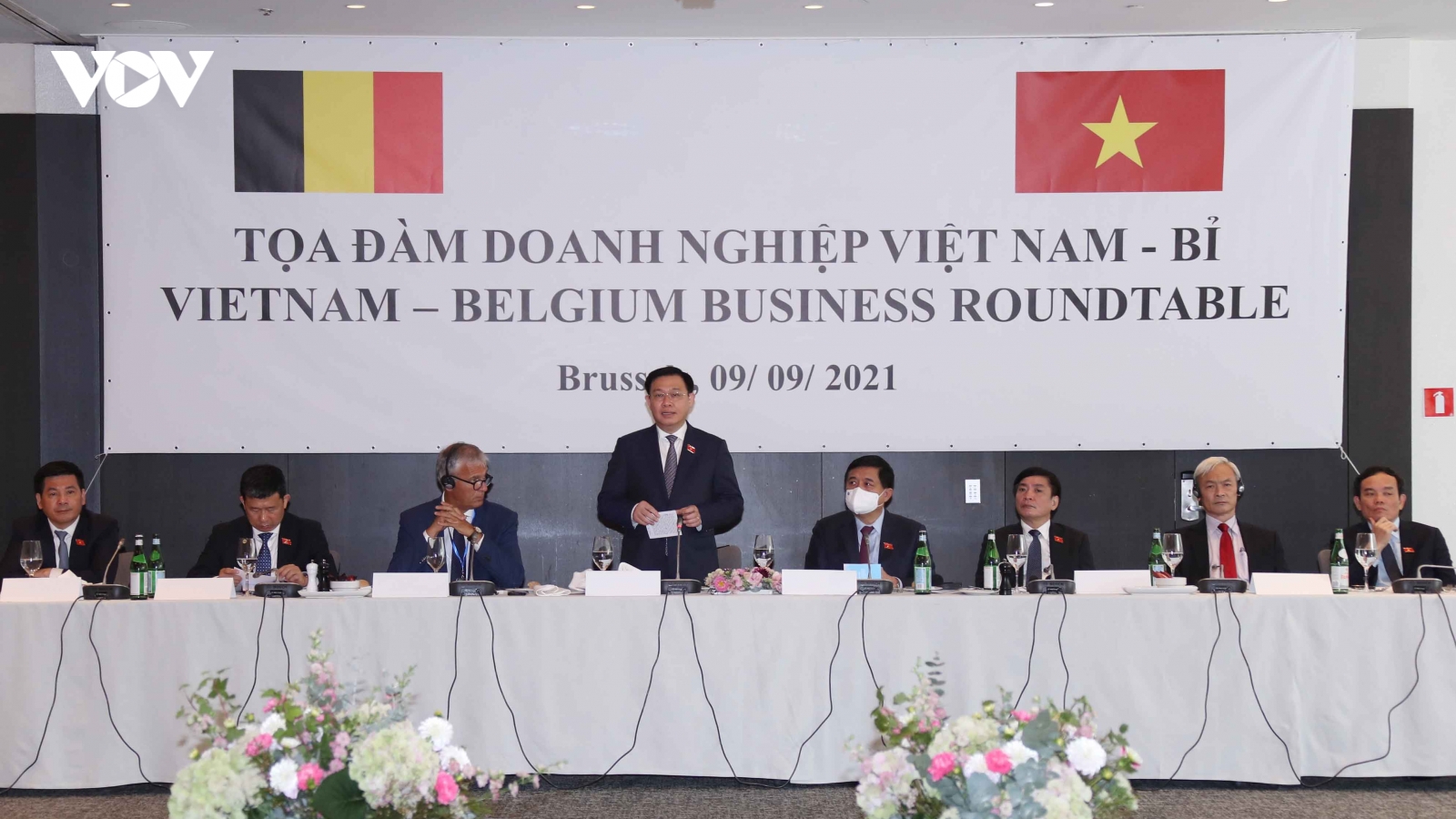 Chủ tịch Quốc hội Vương Đình Huệ dự Tọa đàm doanh nghiệp Việt Nam - Bỉ