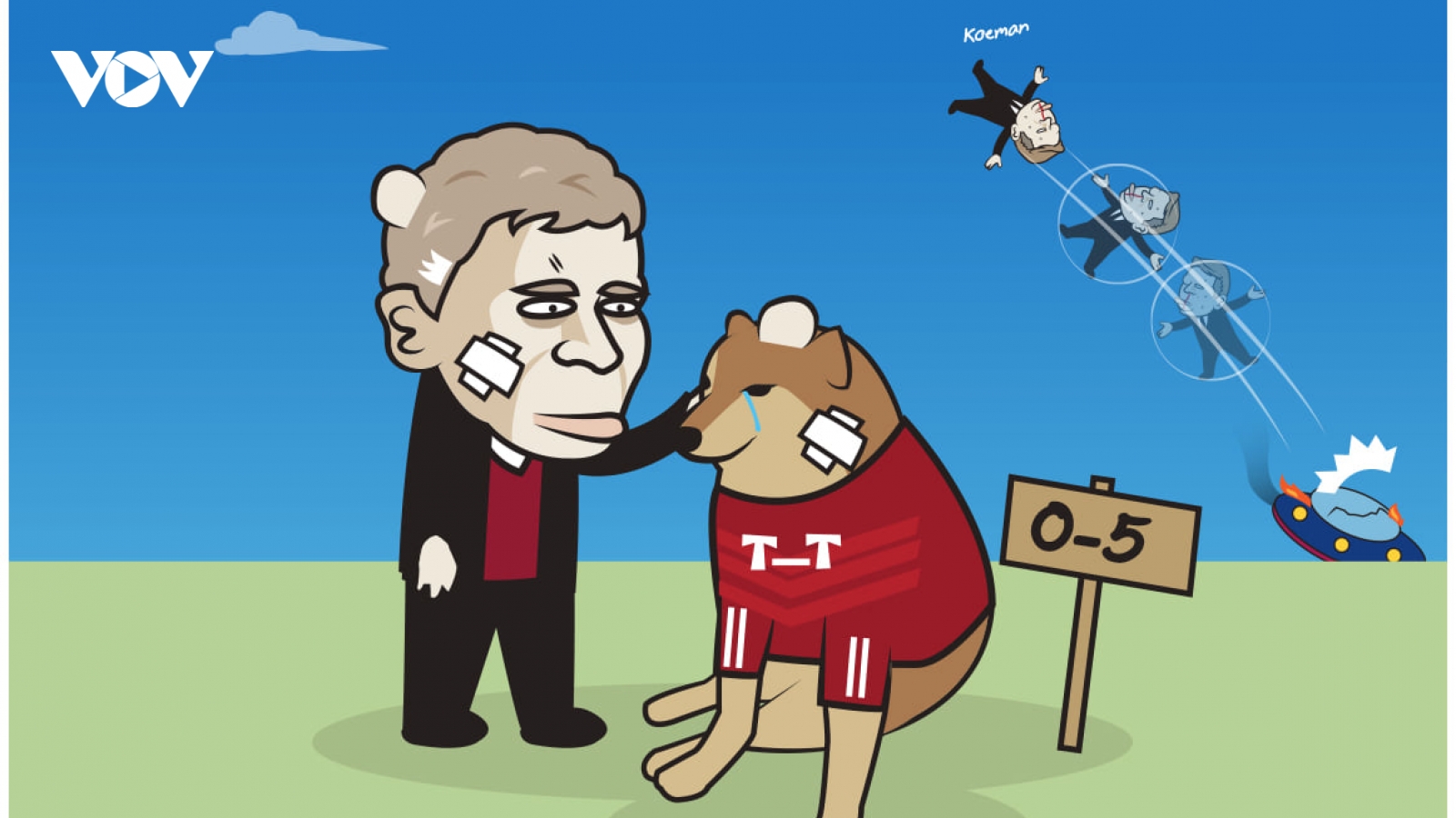 Biếm họa 24h: HLV Solskjaer an ủi Bayern Munich