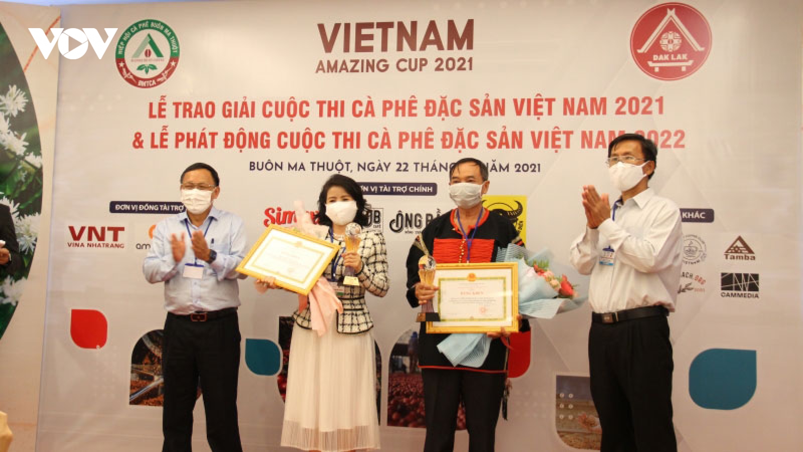 Trao 6 giải Cà phê đặc sản Việt Nam năm 2021