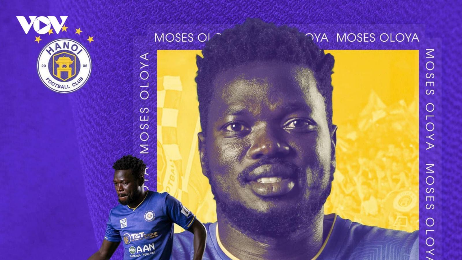 Hà Nội FC chia tay “máy quét” Moses Oloya