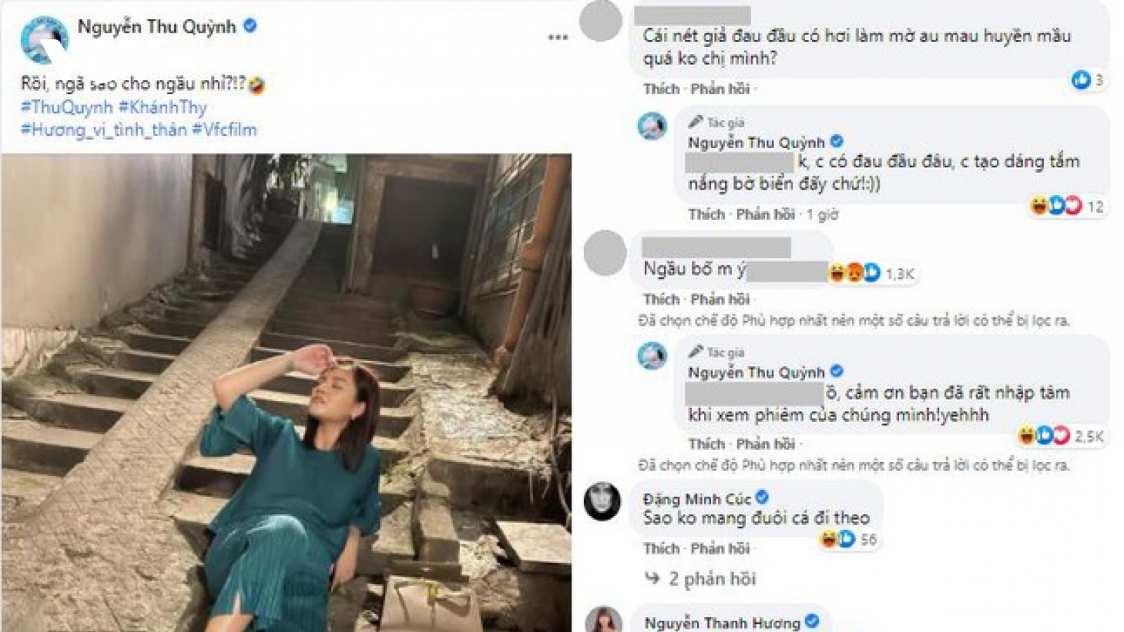 Chuyện showbiz: Thu Quỳnh đáp trả khi bị khán giả "ghét lây" từ phim ra đời thực