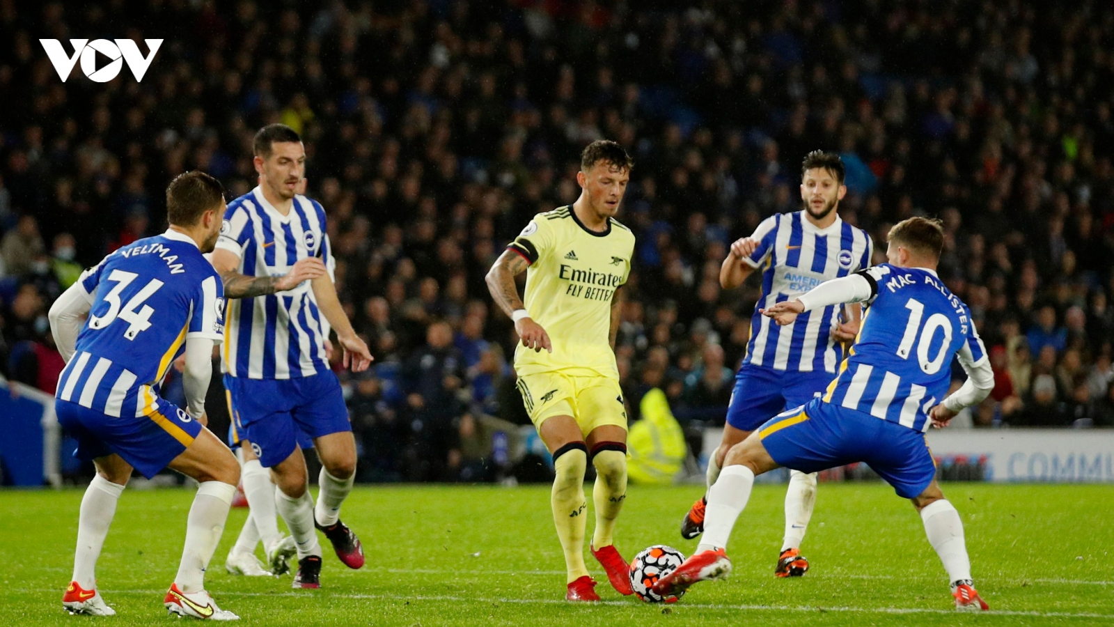 Cầm chân Brighton, Arsenal kéo dài chuỗi trận bất bại