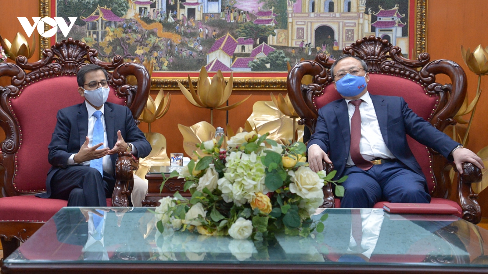 Đại sứ Ấn Độ và Indonesia mong muốn đẩy mạnh hợp tác truyền thông với VOV