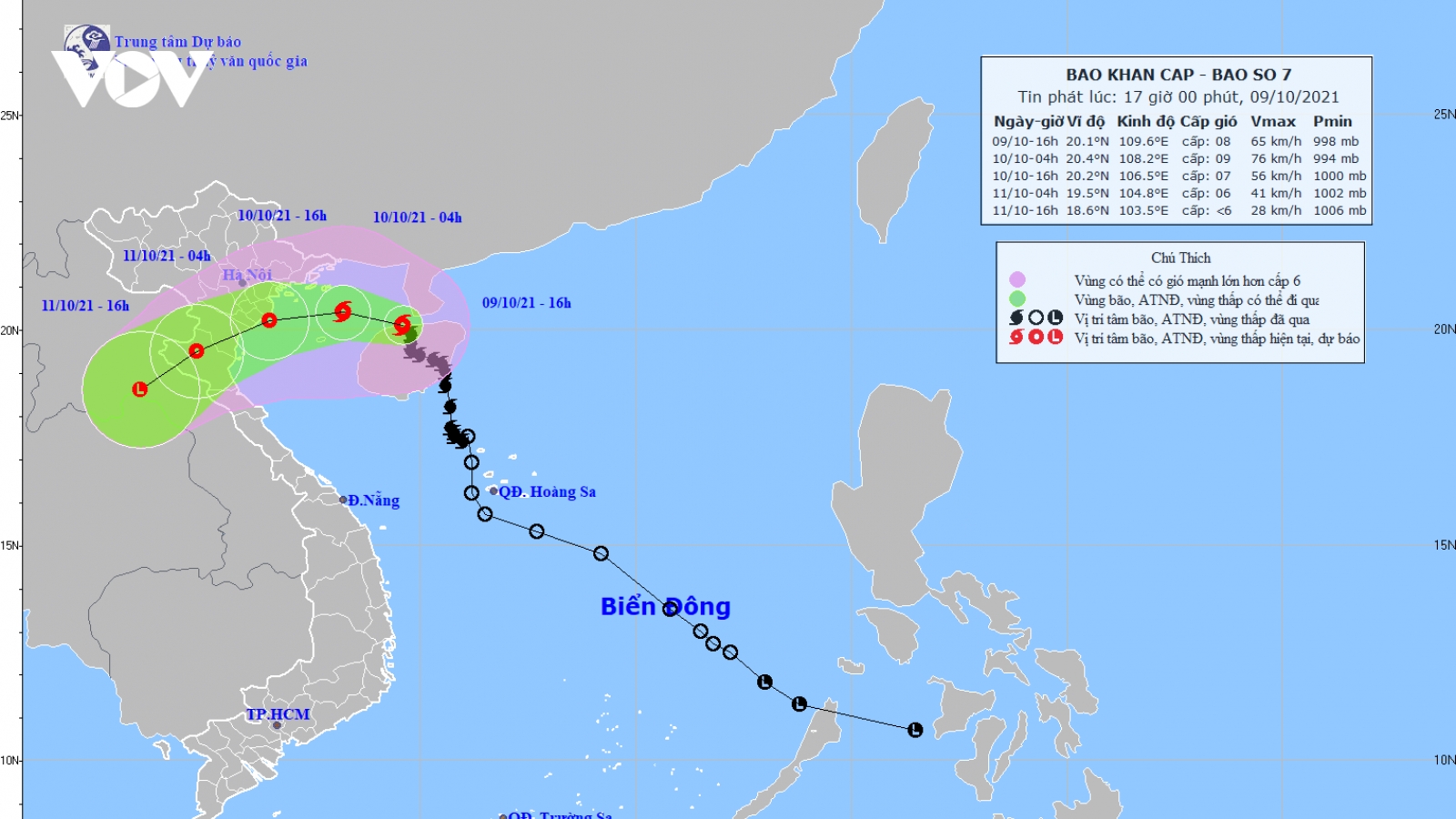 Bão số 7 vừa cập bờ lại xuất hiện ngay bão số 8 trên Biển Đông
