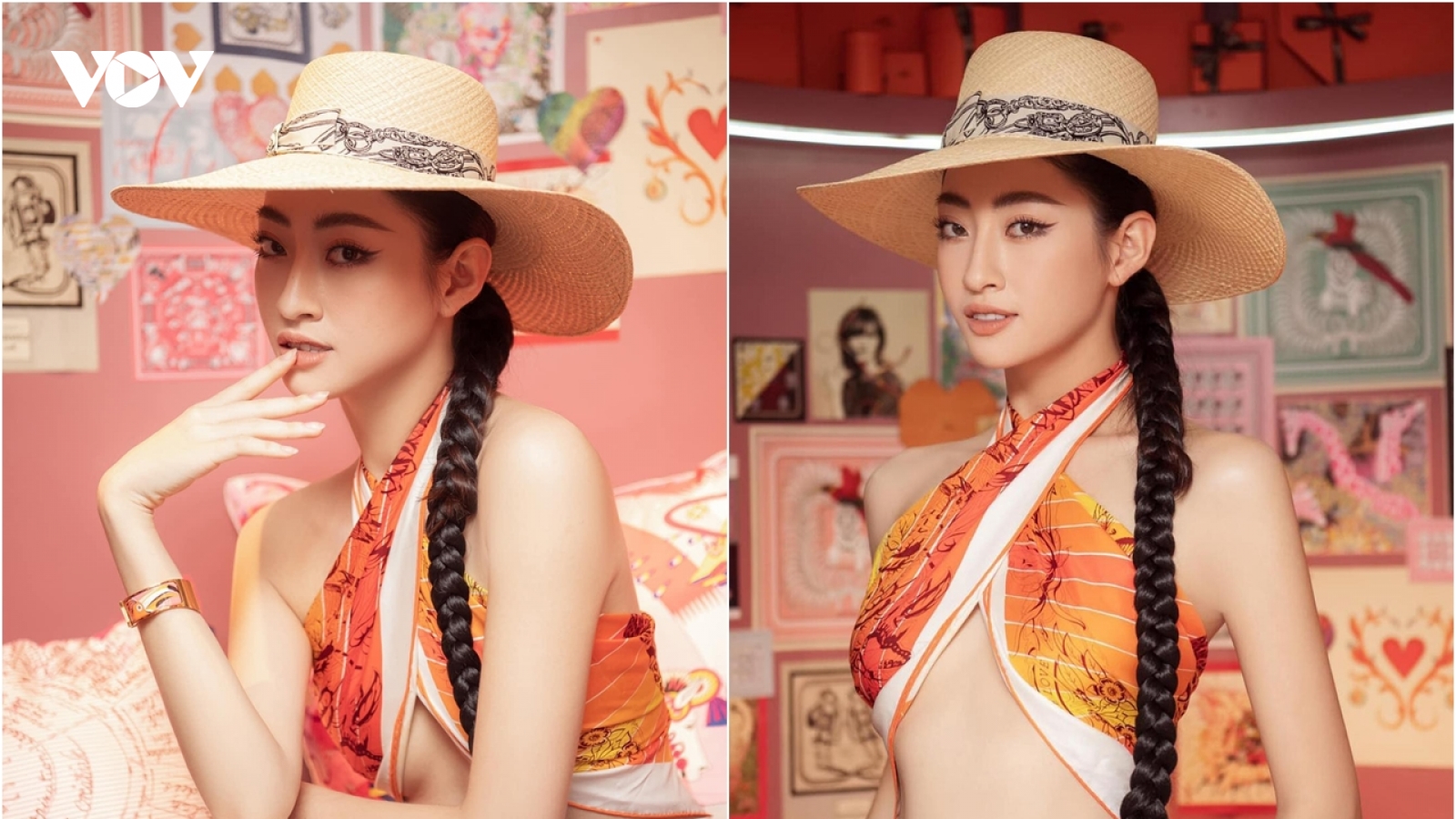 Chuyện showbiz: Hoa hậu Lương Thuỳ Linh khoe vòng eo quyến rũ, nóng bỏng