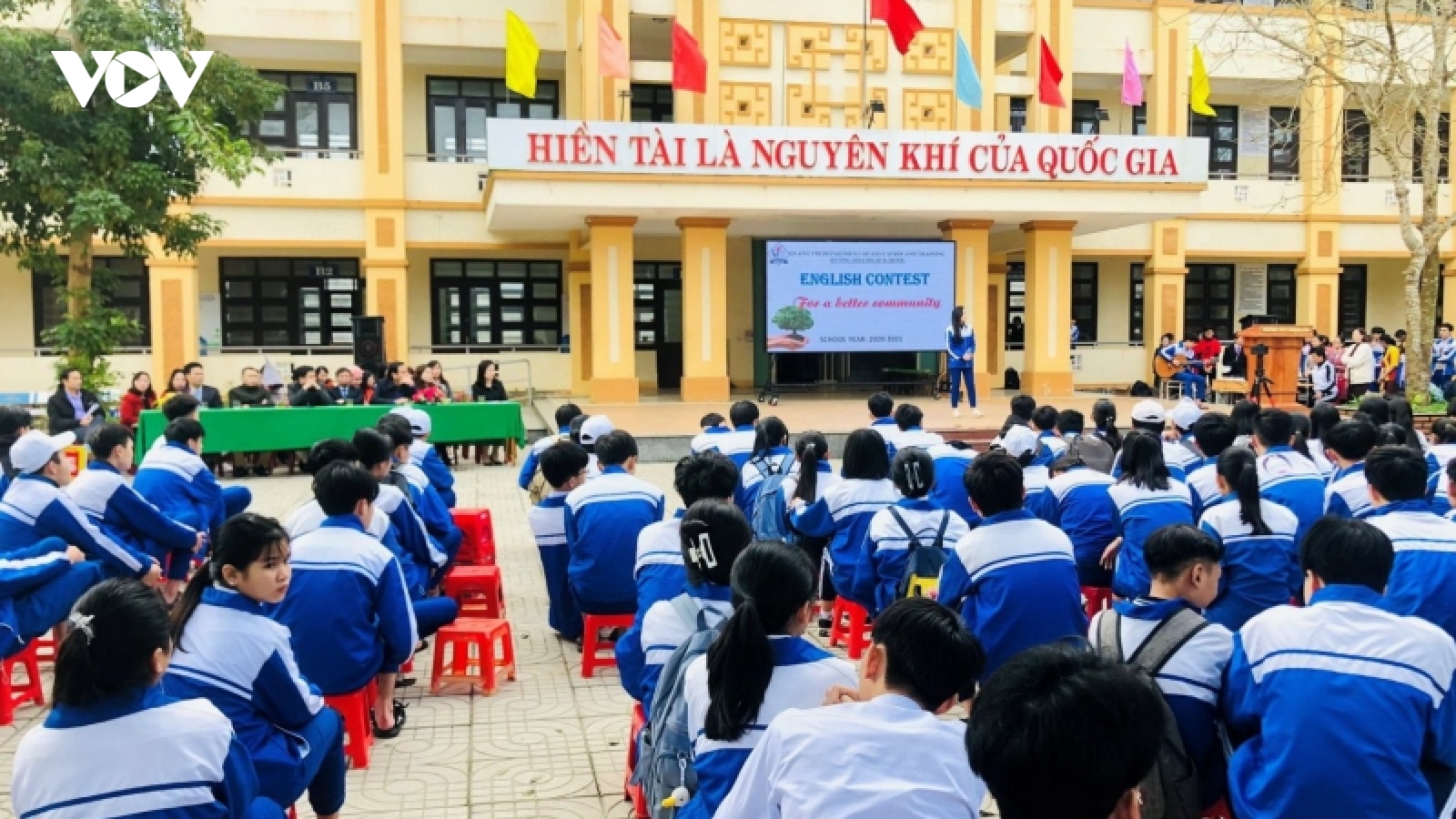 Học sinh ở TP Đông Hà (Quảng Trị) được đến trường học trực tiếp