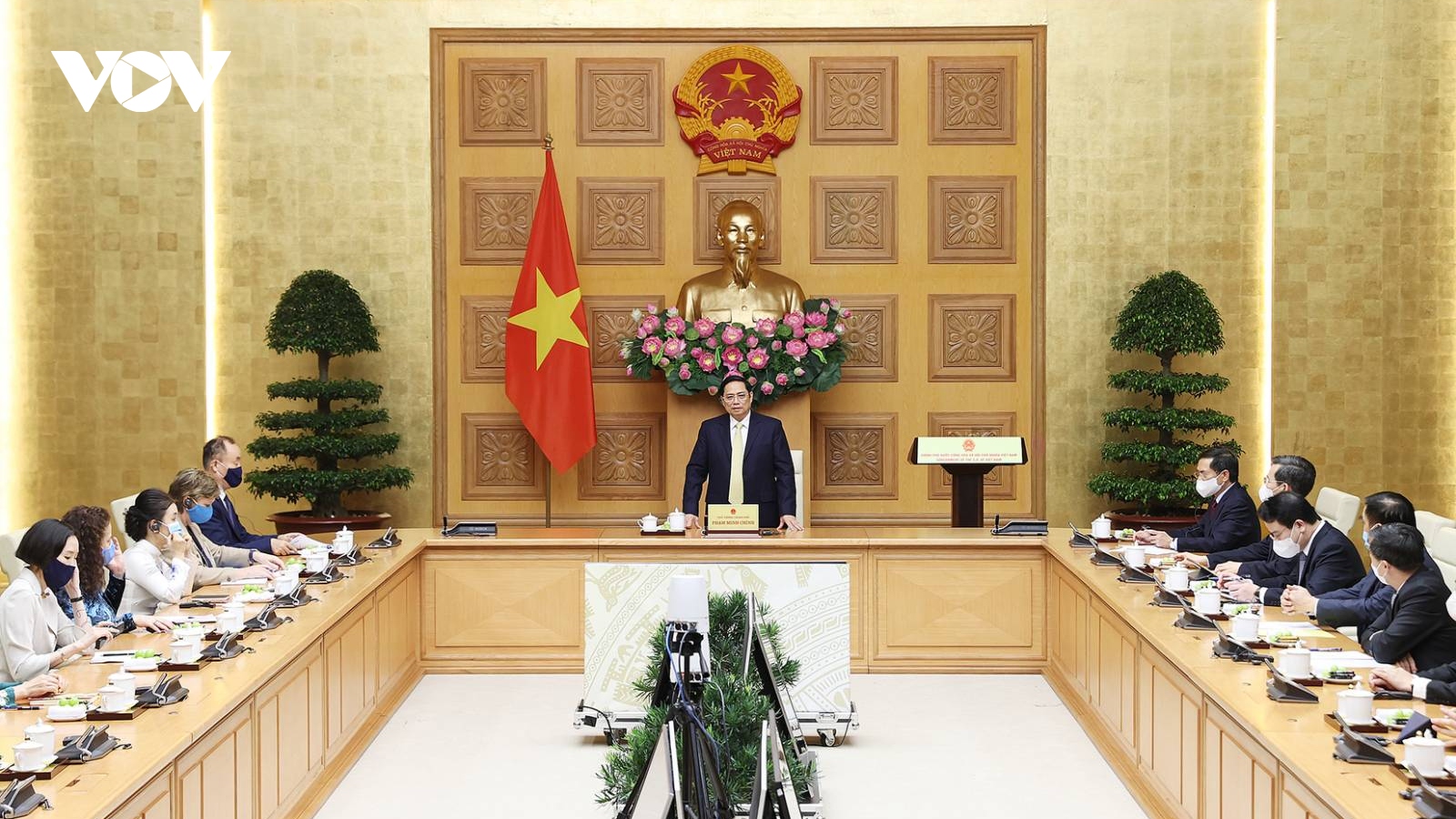 Thủ tướng Phạm Minh Chính tiếp đoàn đại diện các tổ chức của Liên Hợp Quốc tại Việt Nam