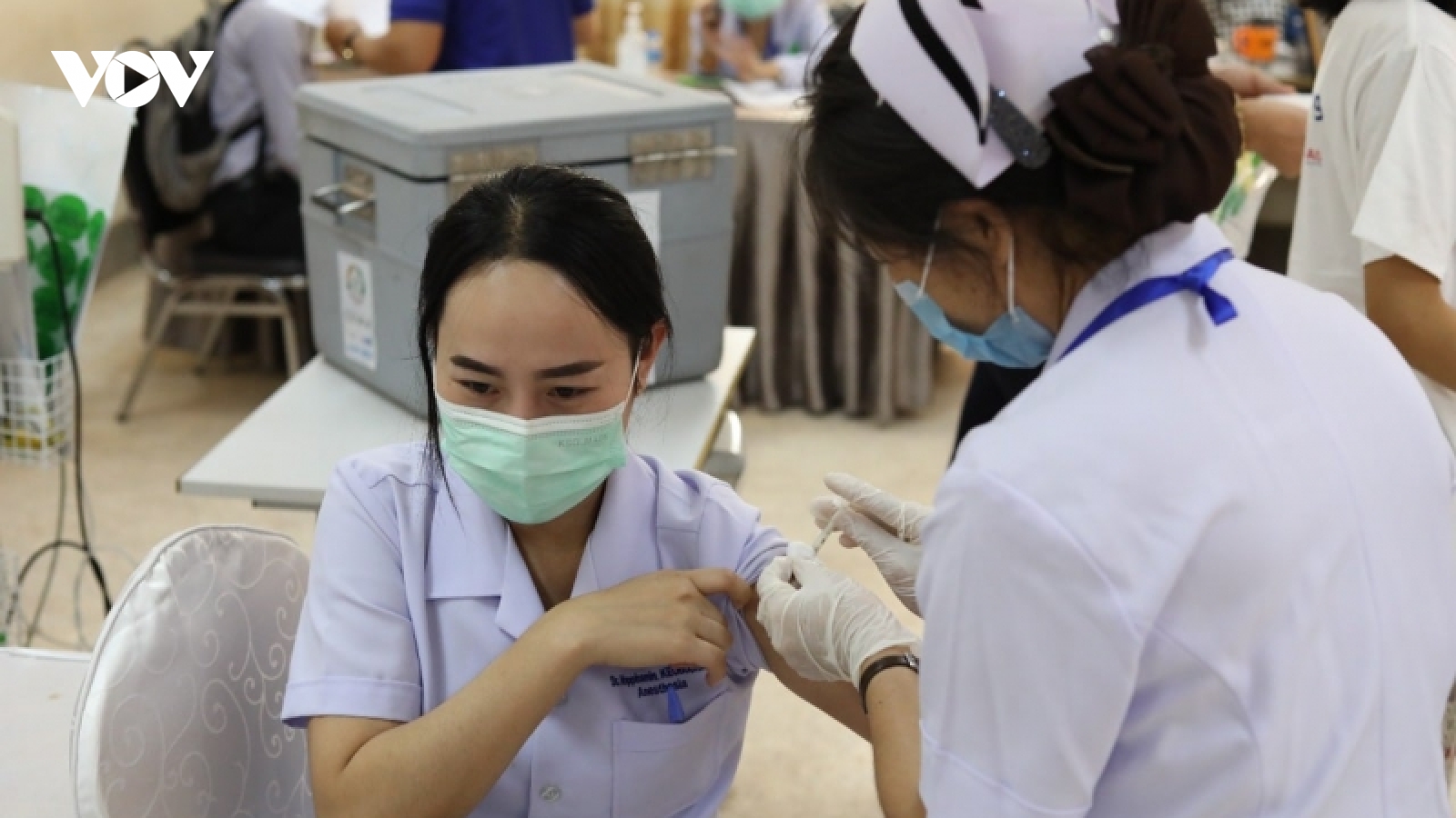 Lào phấn đấu 70% dân số trưởng thành được tiêm vaccine ngừa Covid-19