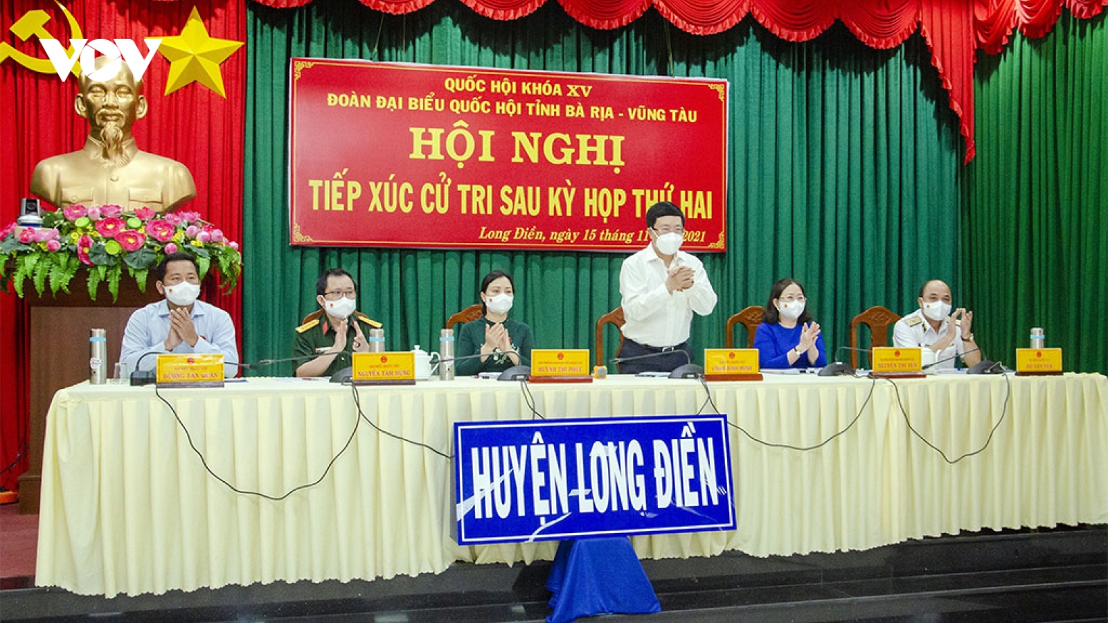 Phó Thủ tướng Thường trực Phạm Bình Minh tiếp xúc cử tri sau kỳ họp thứ 2, QH khóa XV