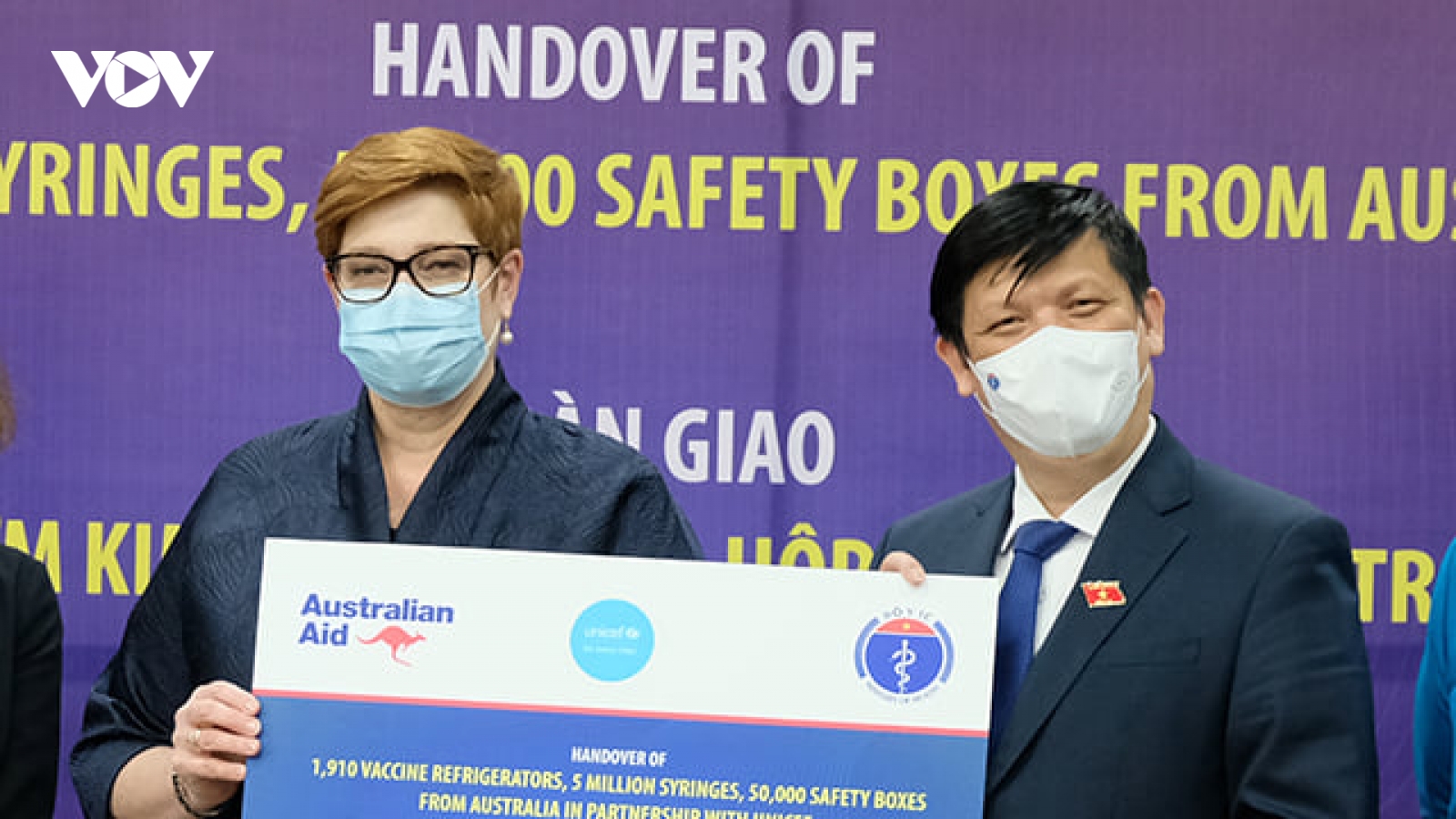 Australia và UNICEF hỗ trợ Việt Nam dây chuyền lạnh và vật tư tiêm chủng