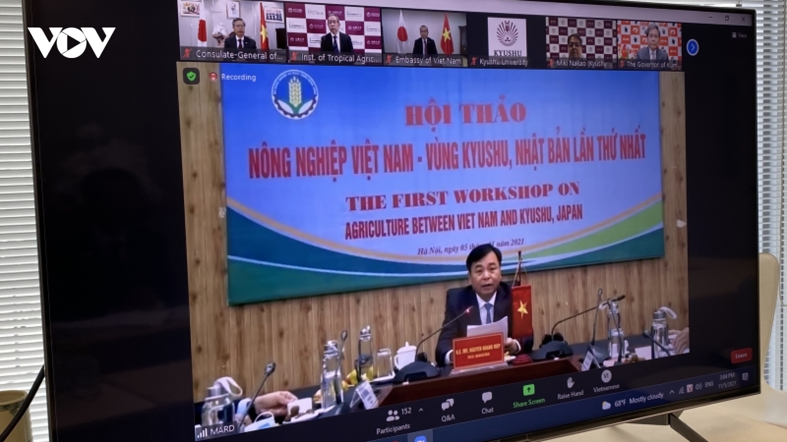 Việt Nam và Kyushu (Nhật Bản) thúc đẩy hợp tác trong lĩnh vực nông nghiệp