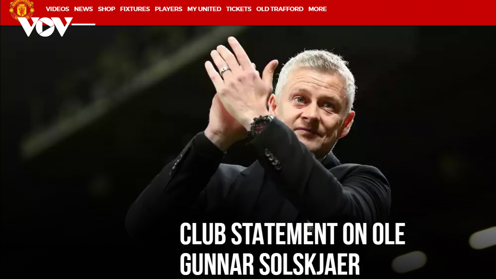 MU chính thức sa thải HLV Solskjaer