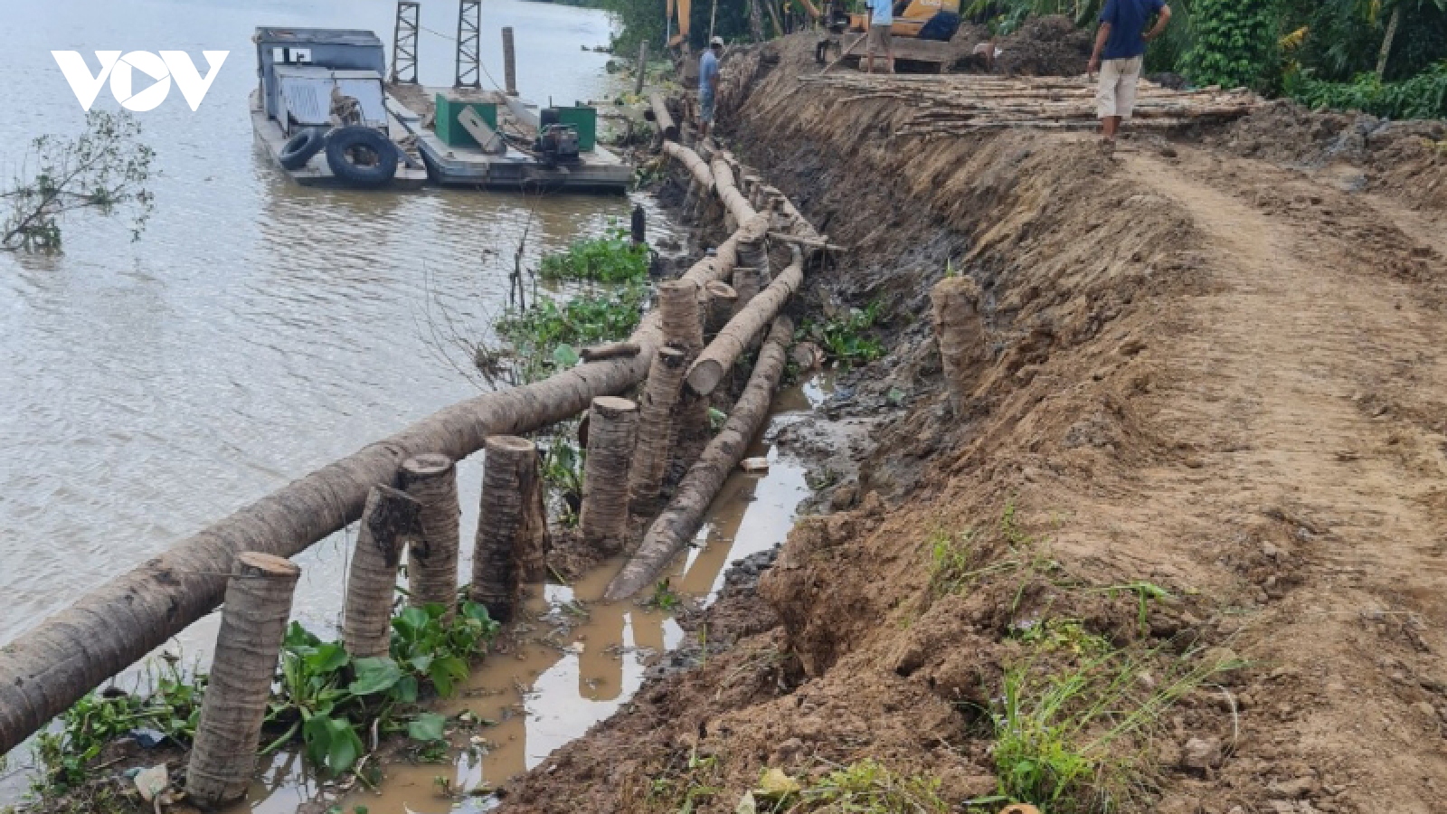 Bến Tre tôn cao bờ  bao, đóng các cống ứng phó với đỉnh triều