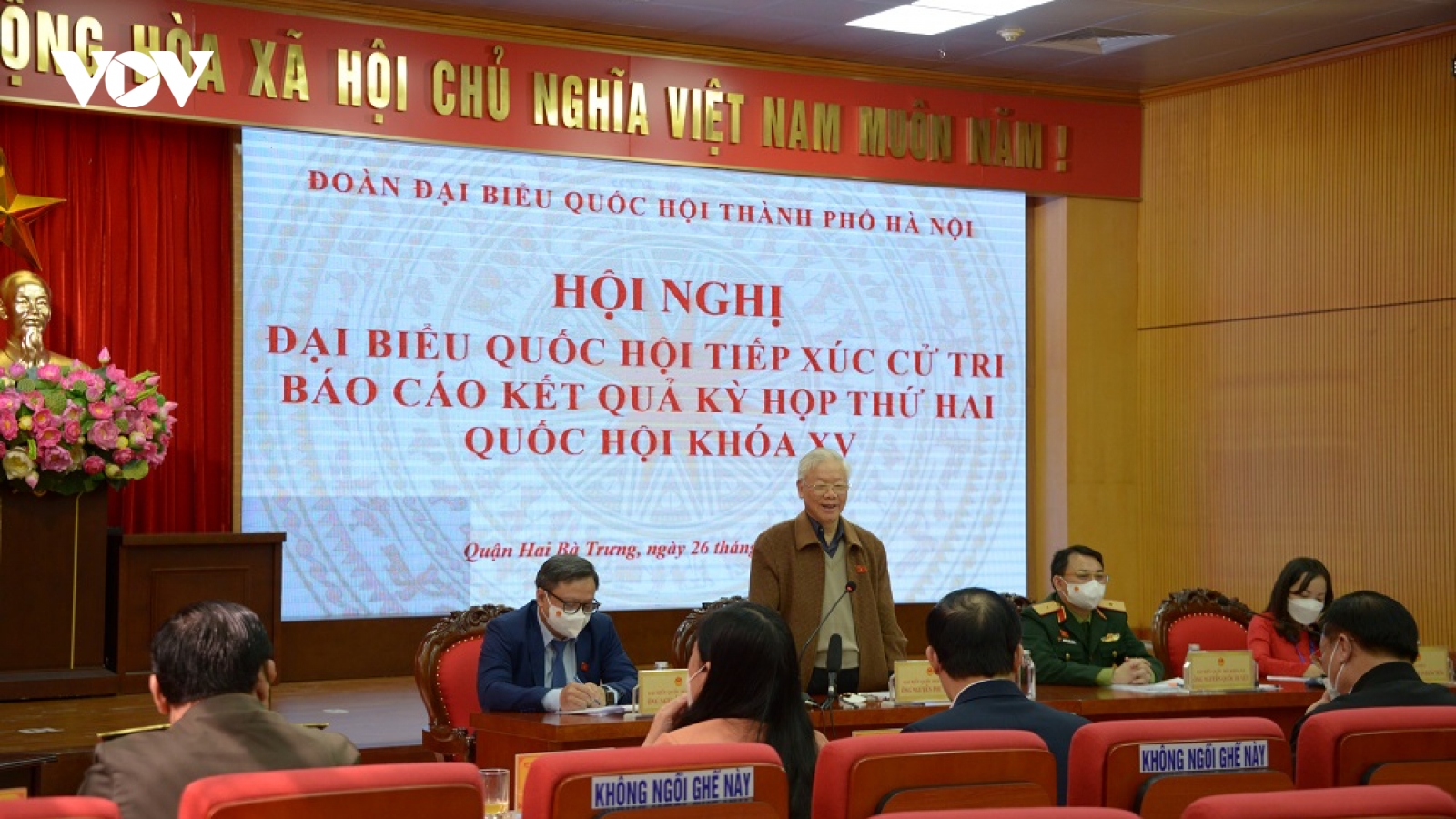 Tổng Bí thư tiếp xúc cử tri Hà Nội: Tuyệt đối không được chủ quan trước dịch Covid-19
