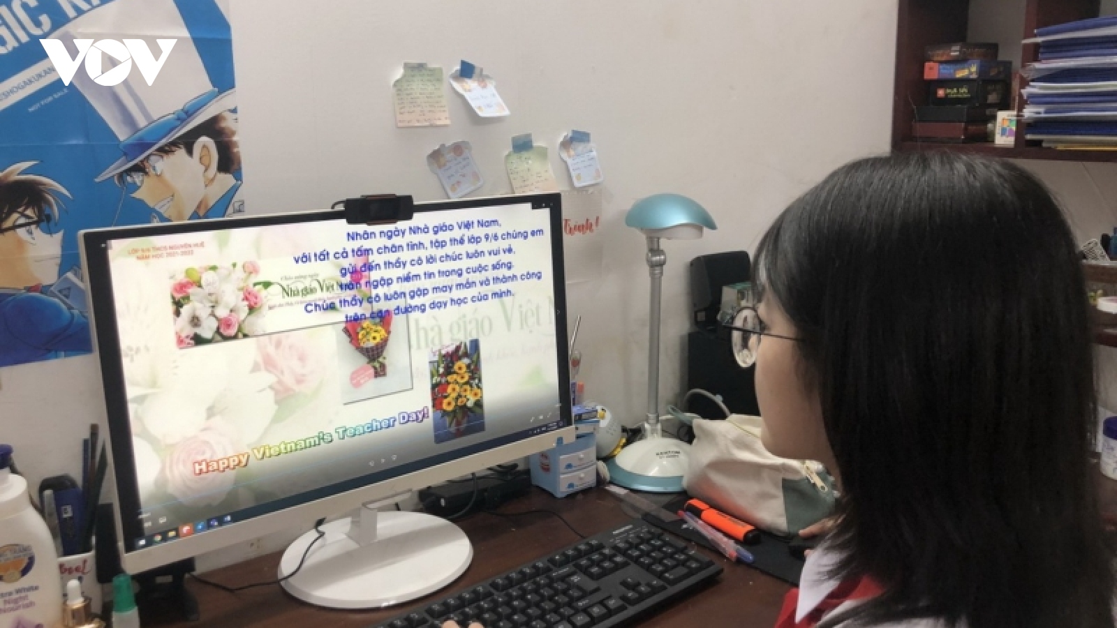 Học sinh Đà Nẵng viết thư, làm clip thay lời tri ân thầy cô