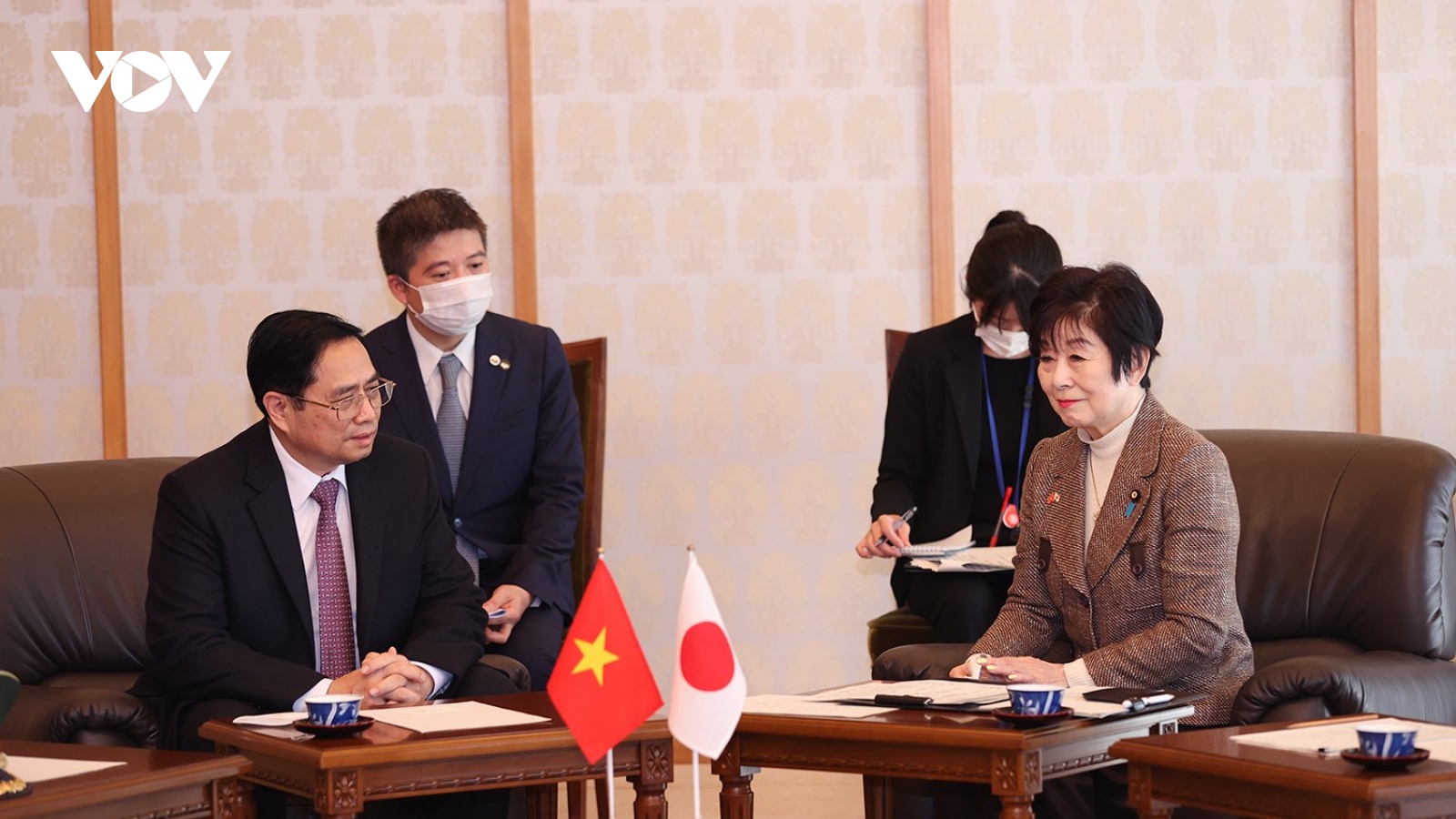Thủ tướng Phạm Minh Chính hội kiến Chủ tịch Thượng Viện Nhật Bản Santo Akiko