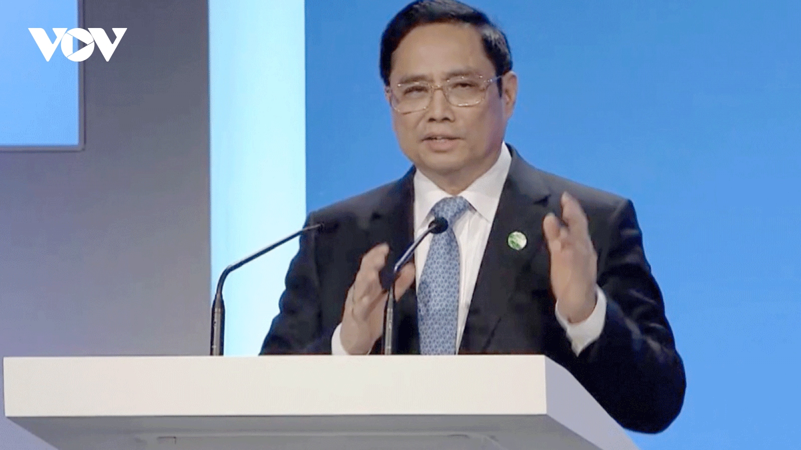 Thủ tướng Phạm Minh Chính phát biểu tại lễ công bố Cam kết giảm phát thải metan toàn cầu