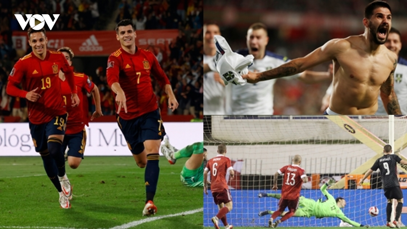 Tây Ban Nha, Croatia và Serbia giành vé dự VCK World Cup 2022