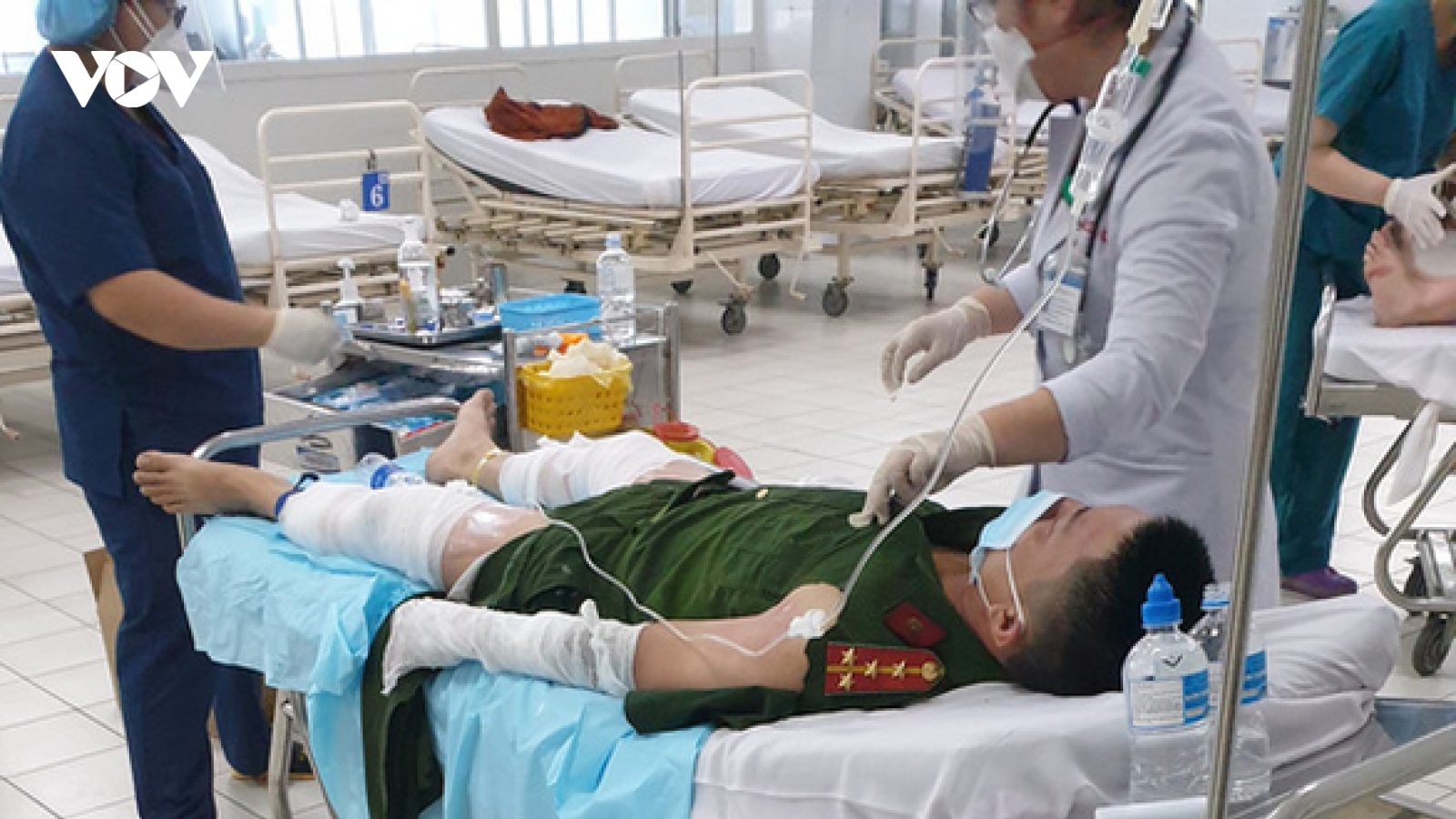 TP.HCM: Thông tin về vụ 4 cán bộ công an bị bỏng khi cưỡng chế nhà