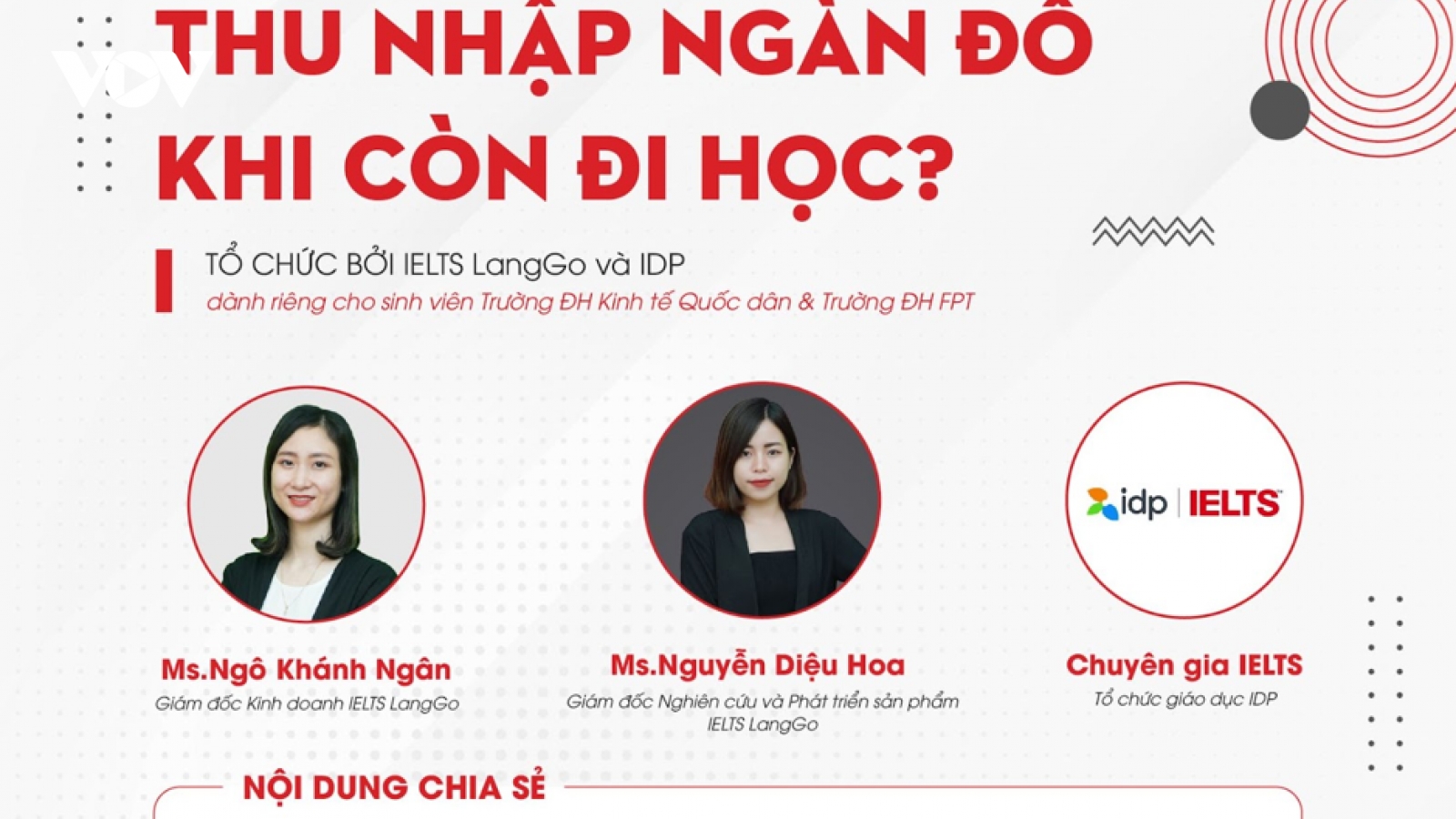 IELTS LangGo kết hợp cùng IDP tổ chức hội thảo độc quyền cho sinh viên