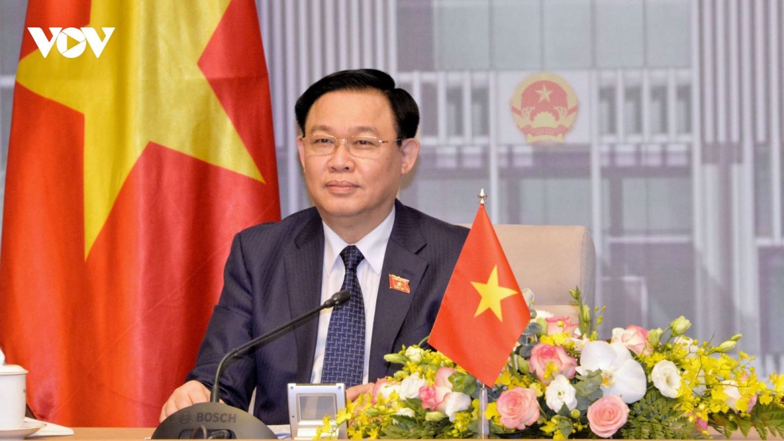 Chủ tịch Quốc hội Vương Đình Huệ chúc mừng Quốc khánh Rumani