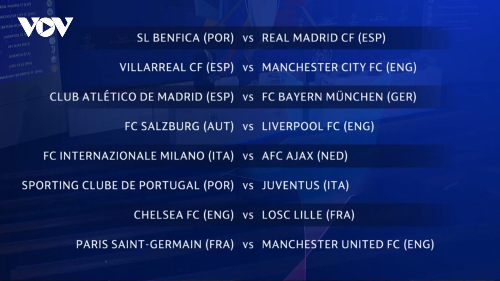 Kết quả bốc thăm vòng 1/8 Cúp C1 châu Âu: Ronaldo đối đầu với Messi