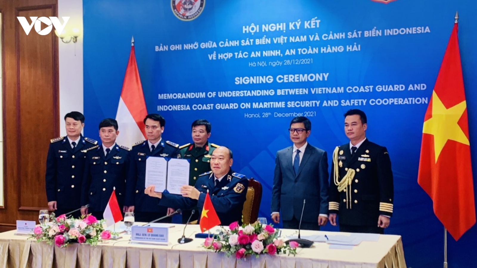 Cảnh sát biển Việt Nam - Indonesia ký Bản ghi nhớ về hợp tác an ninh, an toàn hàng hải