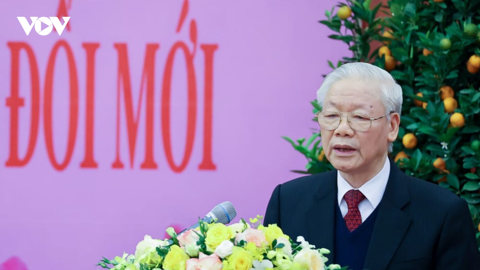 Toàn văn phát biểu của Tổng Bí thư tại lễ gặp mặt, chúc Tết cán bộ lão thành
