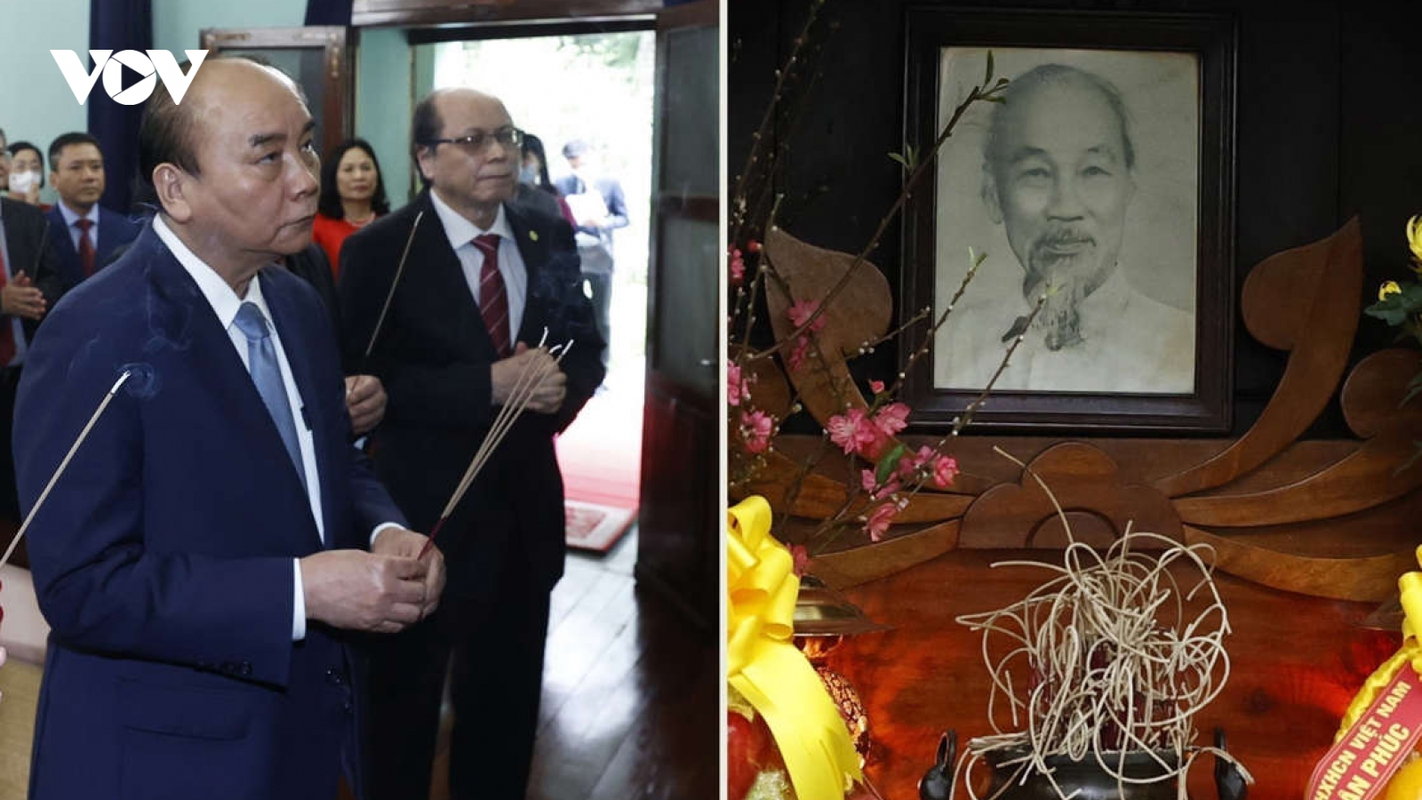 Chủ tịch nước dâng hương tưởng nhớ Chủ tịch Hồ Chí Minh tại Nhà 67