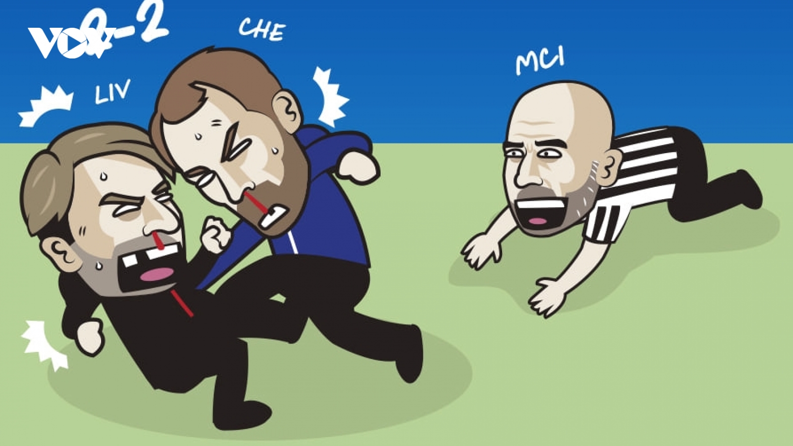 Biếm hoạ 24h: Chelsea và Liverpool cầm chân nhau, Man City hưởng lợi