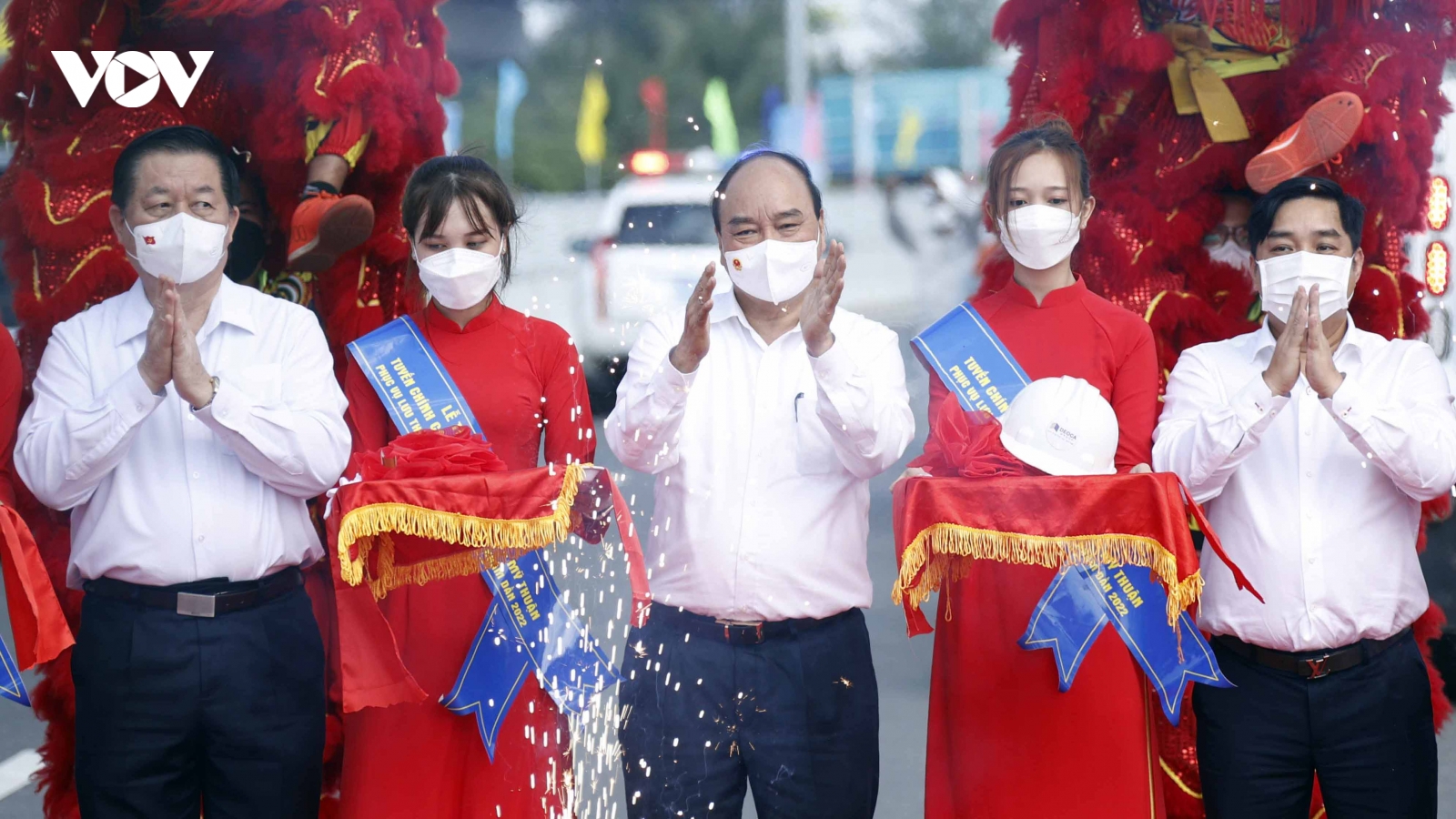 Chủ tịch nước dự Lễ thông xe kỹ thuật Dự án cao tốc Trung Lương - Mỹ Thuận