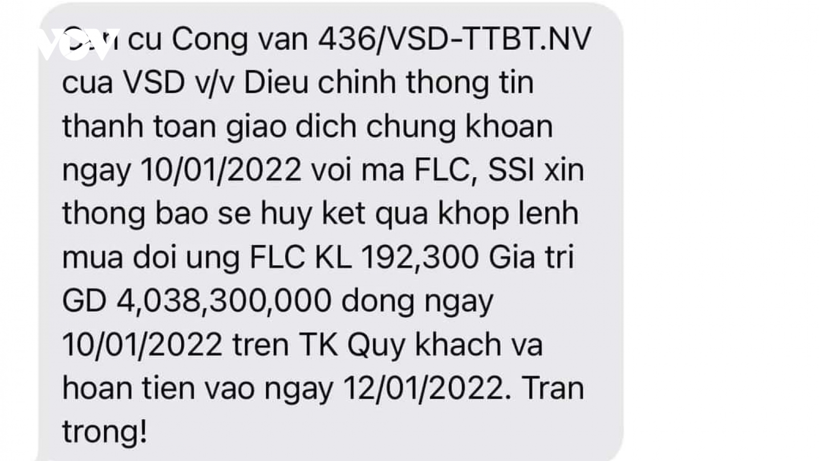 Cổ đông được hoàn tiền sau khi mua cổ phiếu FLC