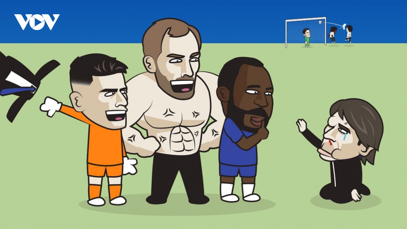 Biếm họa 24h: "HLV Kepa" đích thân ra sân thi đấu, Chelsea hạ đẹp Tottenham