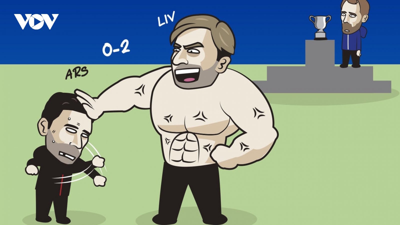 Biếm họa 24h: Liverpool "bắt nạt" Arsenal, chờ tranh cúp với Chelsea