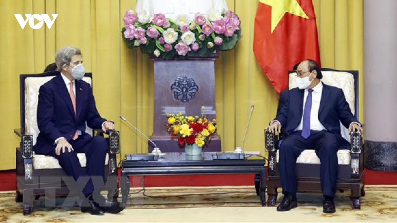 Chủ tịch nước tiếp Đặc phái viên Tổng thống Hoa Kỳ về Biến đổi khí hậu