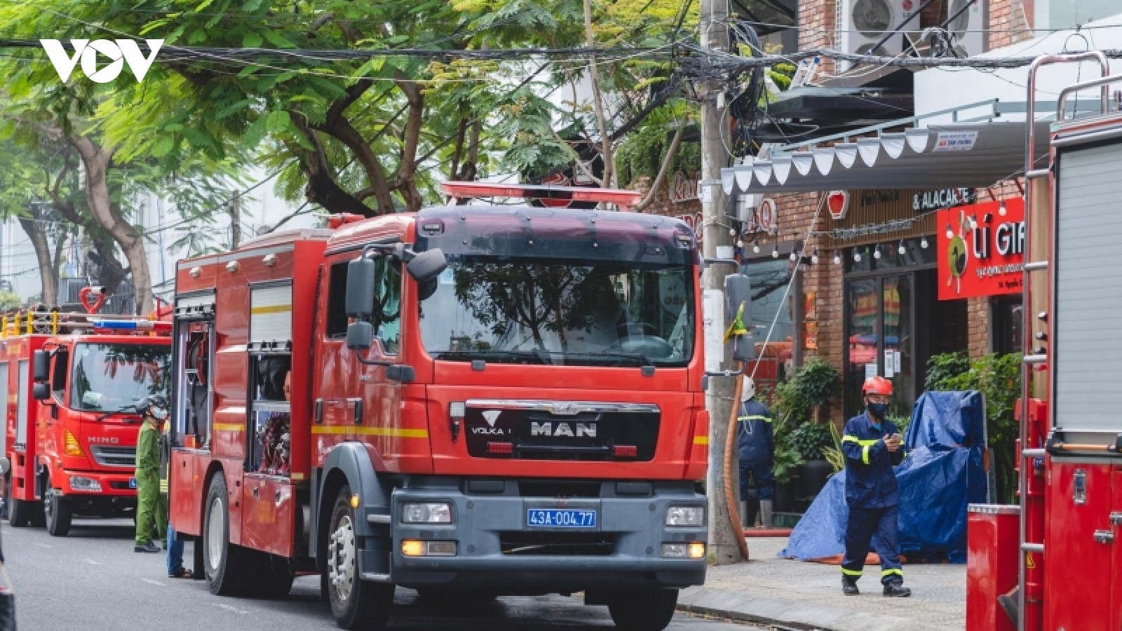 Kịp thời dập tắt đám cháy nhà hàng ở Đà Nẵng
