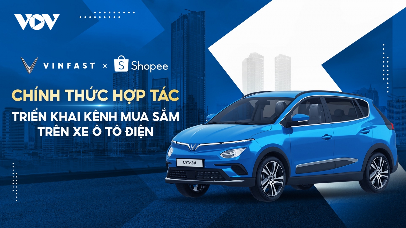 Trải nghiệm “lướt” Shopee trên xe điện VinFast VF e34