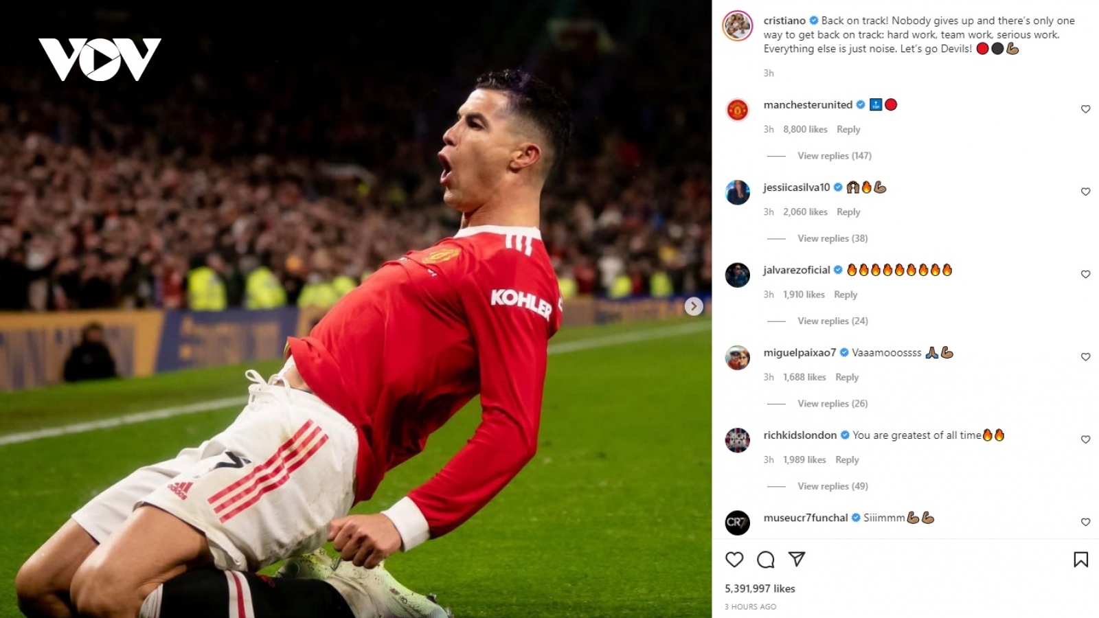 Cristiano Ronaldo gây “bão mạng” sau khi chấm dứt chuỗi trận tịt ngòi