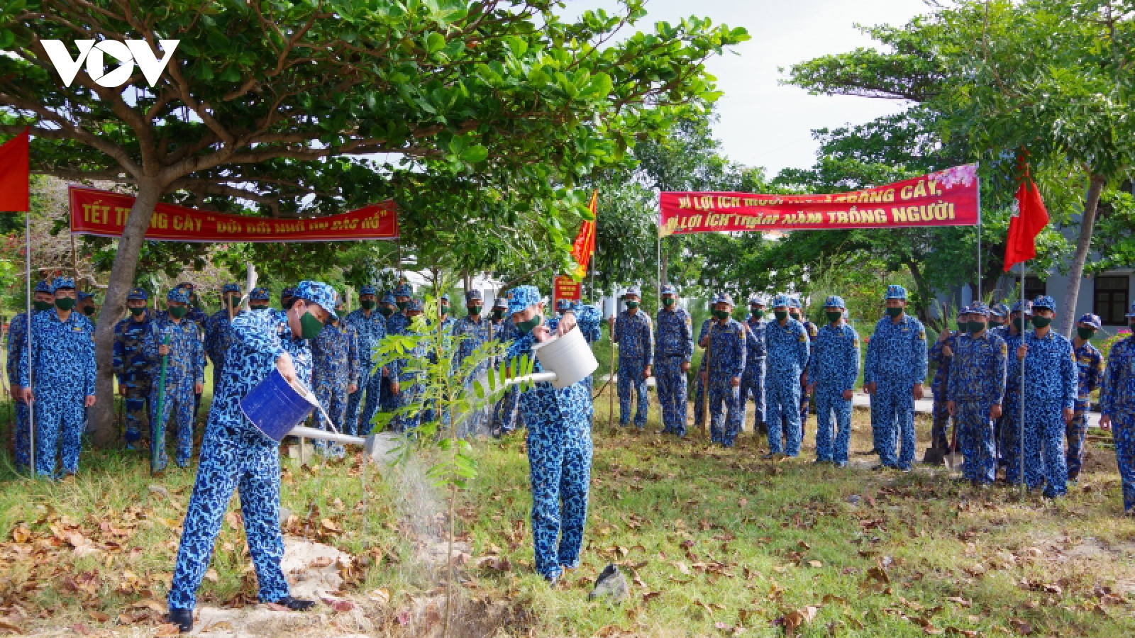 Trung đoàn Tàu ngầm 196 Hải quân phát động Tết trồng cây Xuân Nhâm Dần 2022