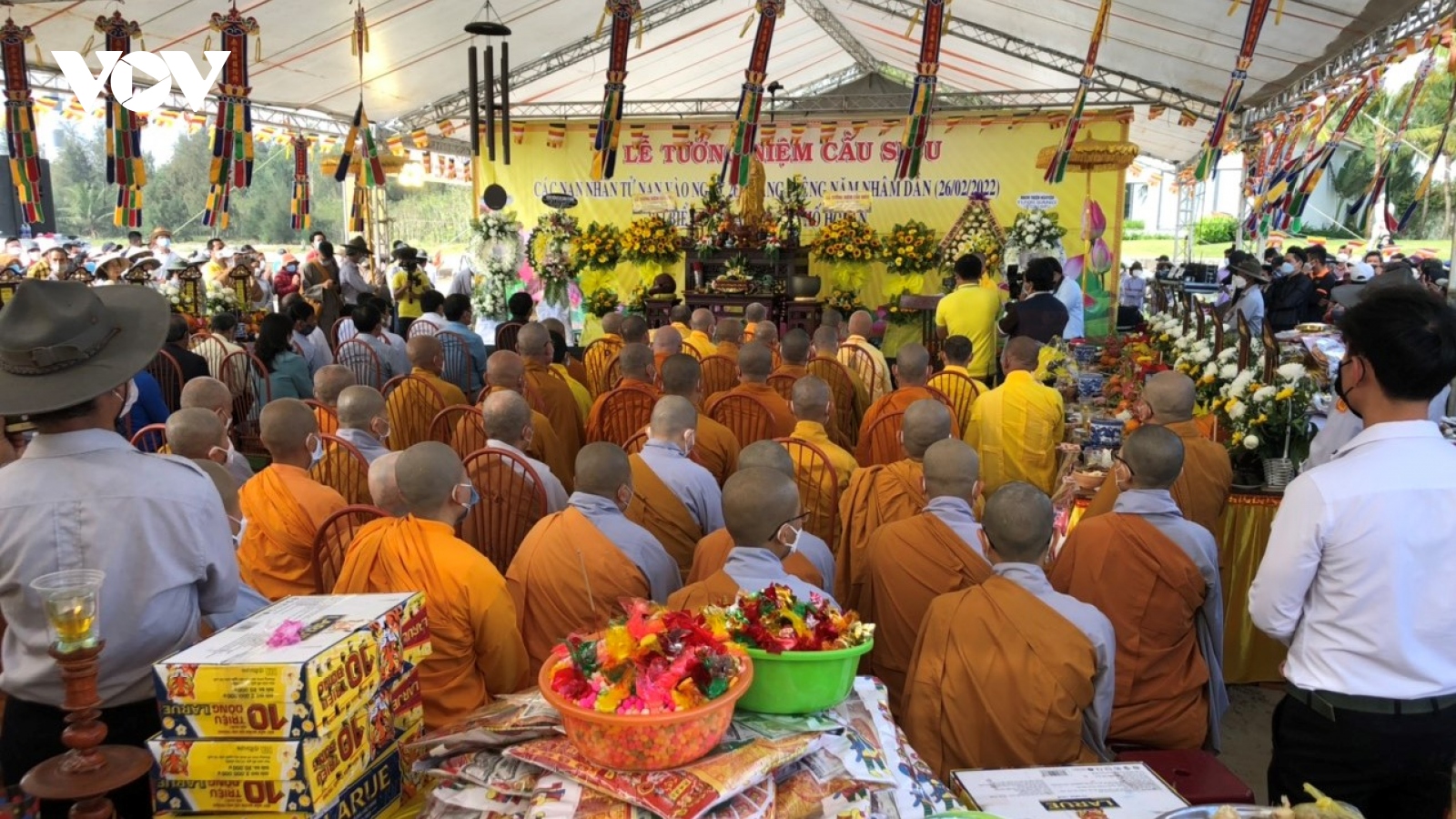 Hội An làm lễ cầu siêu cho 17 người tử nạn trong vụ lật tàu du lịch trên biển Cửa Đại