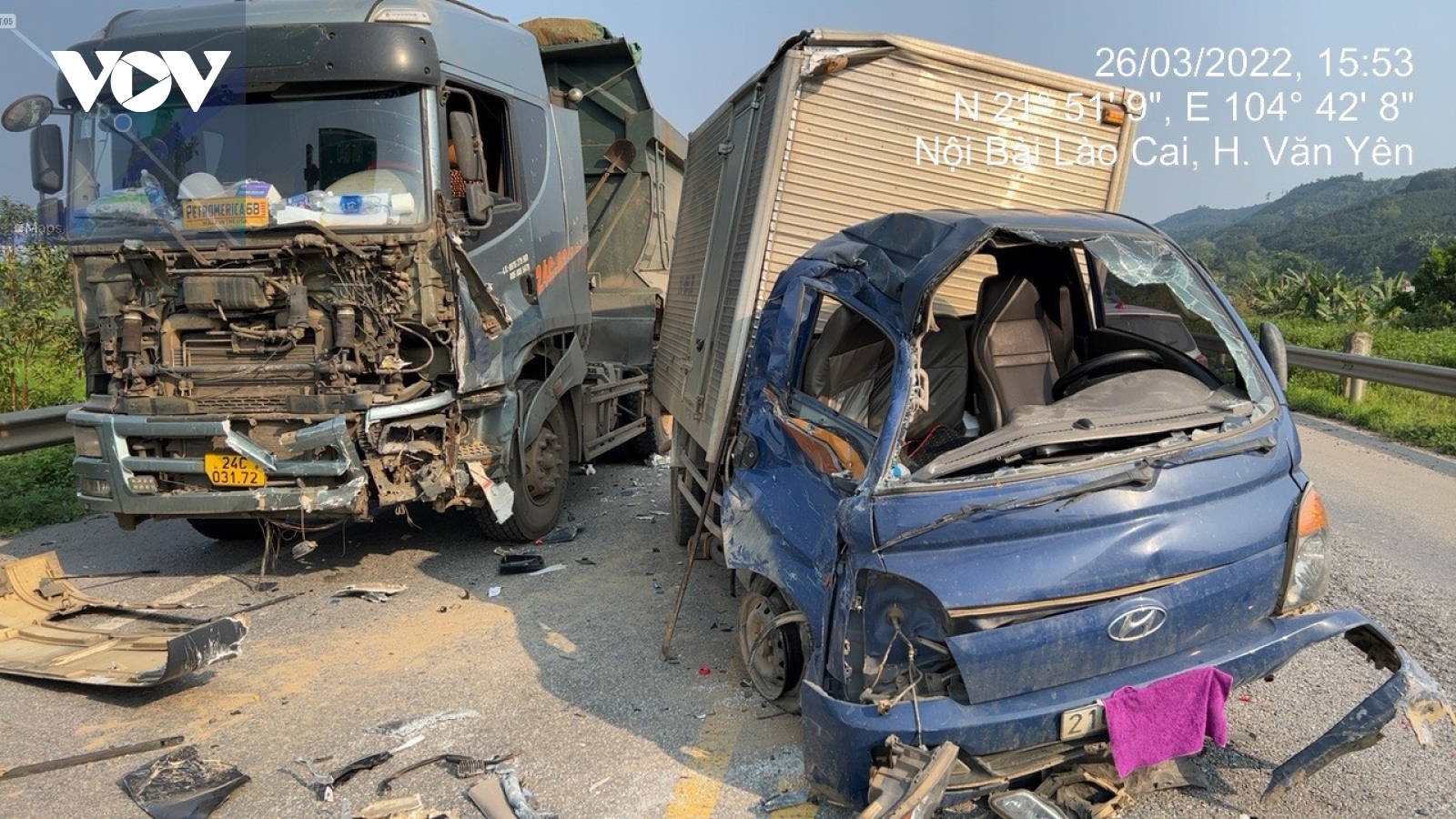 Hai vụ tai nạn giao thông trên cao tốc Nội Bài – Lào Cai làm 4 người bị thương