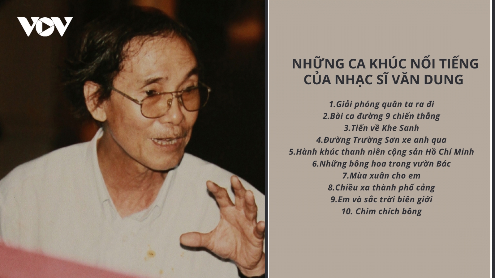 Những ca khúc nổi tiếng của nhạc sĩ Văn Dung 