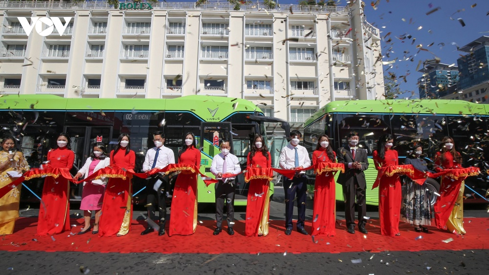 Vinbus khai trương tuyến buýt điện đầu tiên kết nối mạng lưới vận tải công cộng TP.HCM